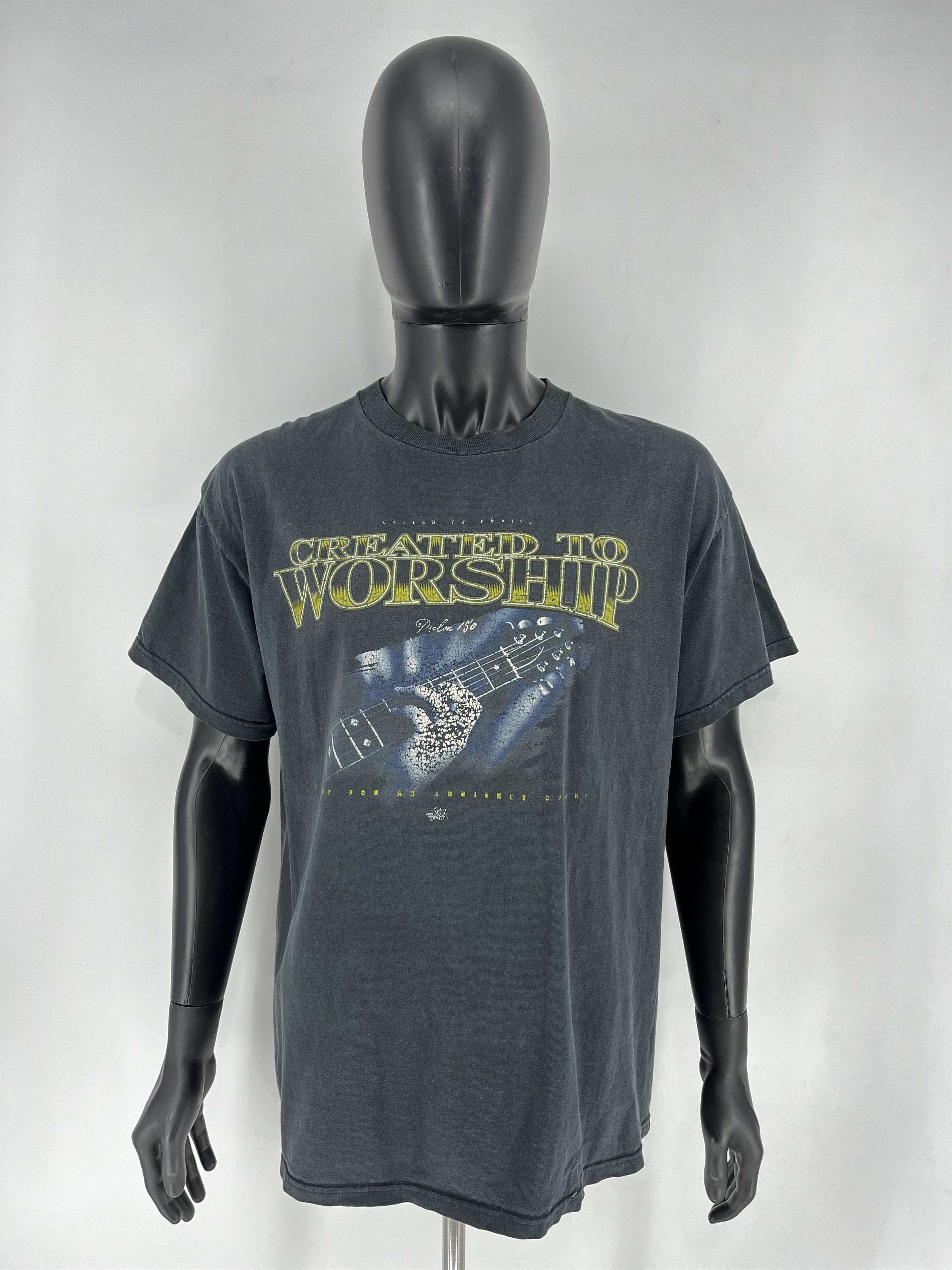 Band Tees Vintage Created To Worship Shirt Mens Large Black 1990s Size US L / EU 52-54 / 3 - 2 Thumbnail