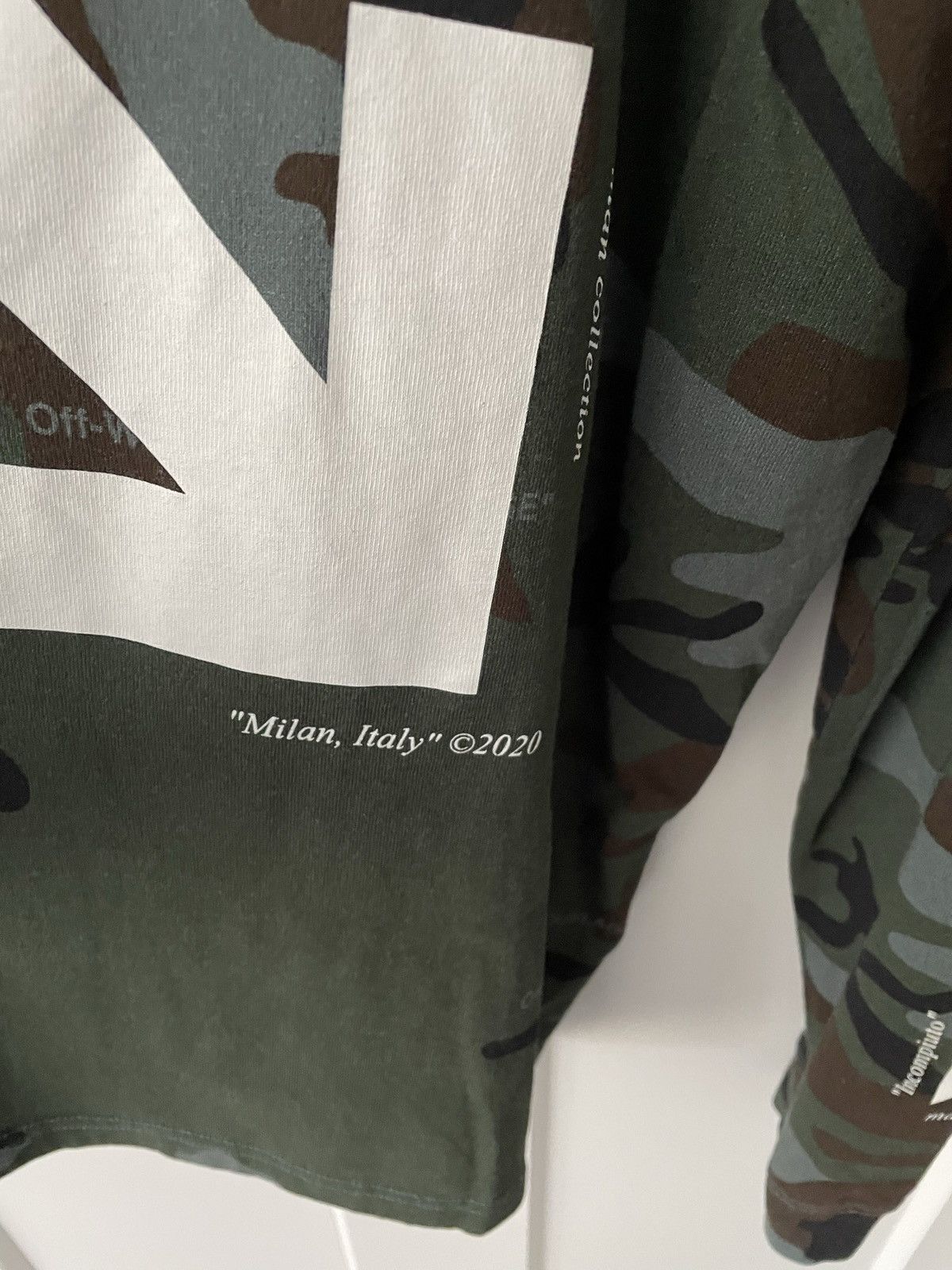 Off-White Off-White Camo Long Sleeve Shirt Half Zip size M Size US M / EU 48-50 / 2 - 3 Thumbnail