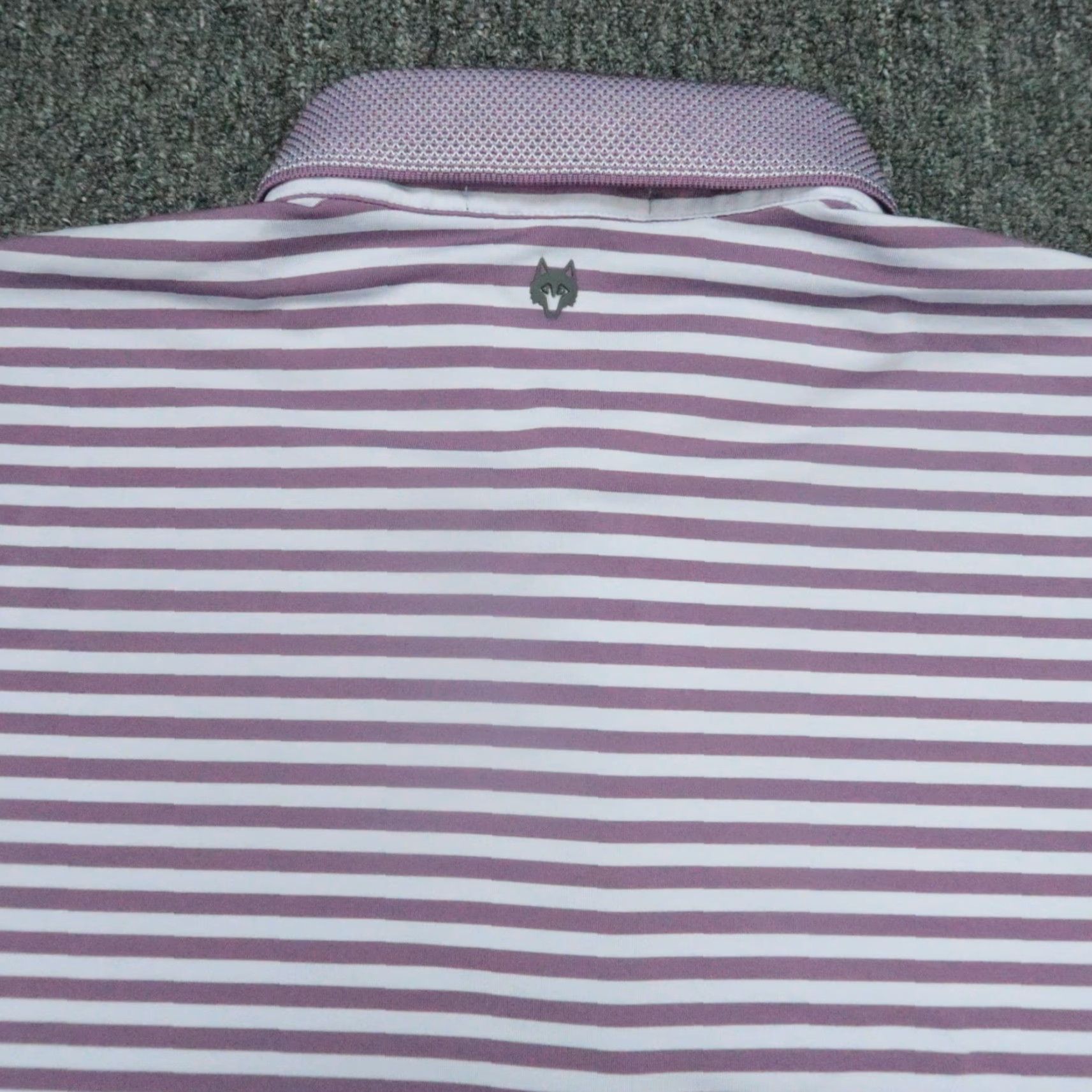 Vintage Greyson Polo Shirt Mens XL Purple Striped Snap Front Performance Polo (Golf) Size US XL / EU 56 / 4 - 5 Thumbnail