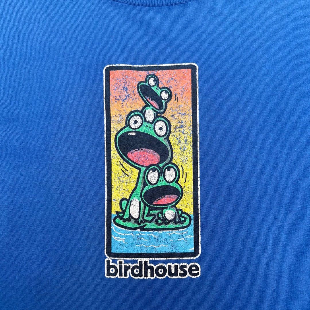 Vintage Birdhouse 1990 90s Vintage Willy Santos Frogs USA T-Shirt Size US M / EU 48-50 / 2 - 2 Thumbnail