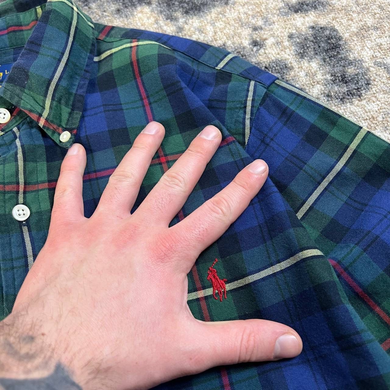 Polo Ralph Lauren Polo Ralph Lauren Luxury Checkered Button Up Shirt Size US M / EU 48-50 / 2 - 4 Thumbnail