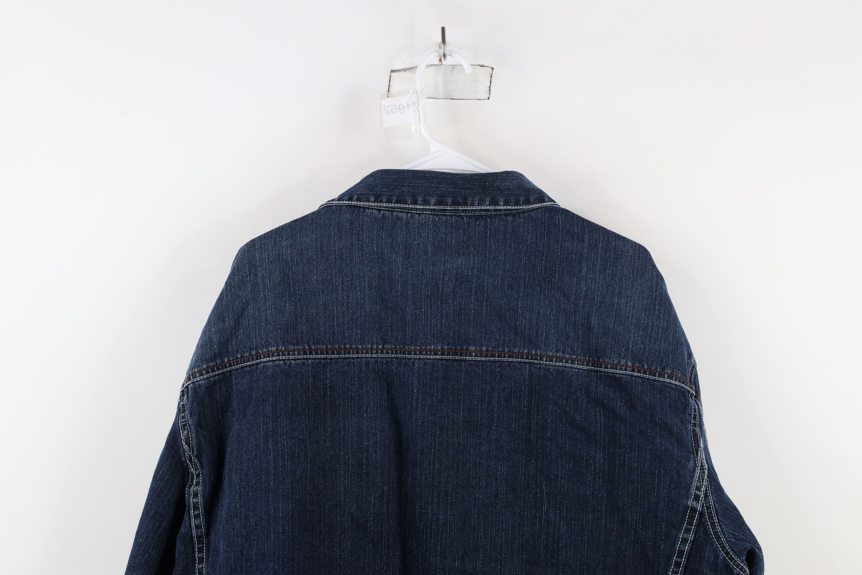 Vintage Vintage 90s Y2K Enyce Hip Hop Denim Jean Trucker Jacket Blue Size US XXL / EU 58 / 5 - 16 Thumbnail