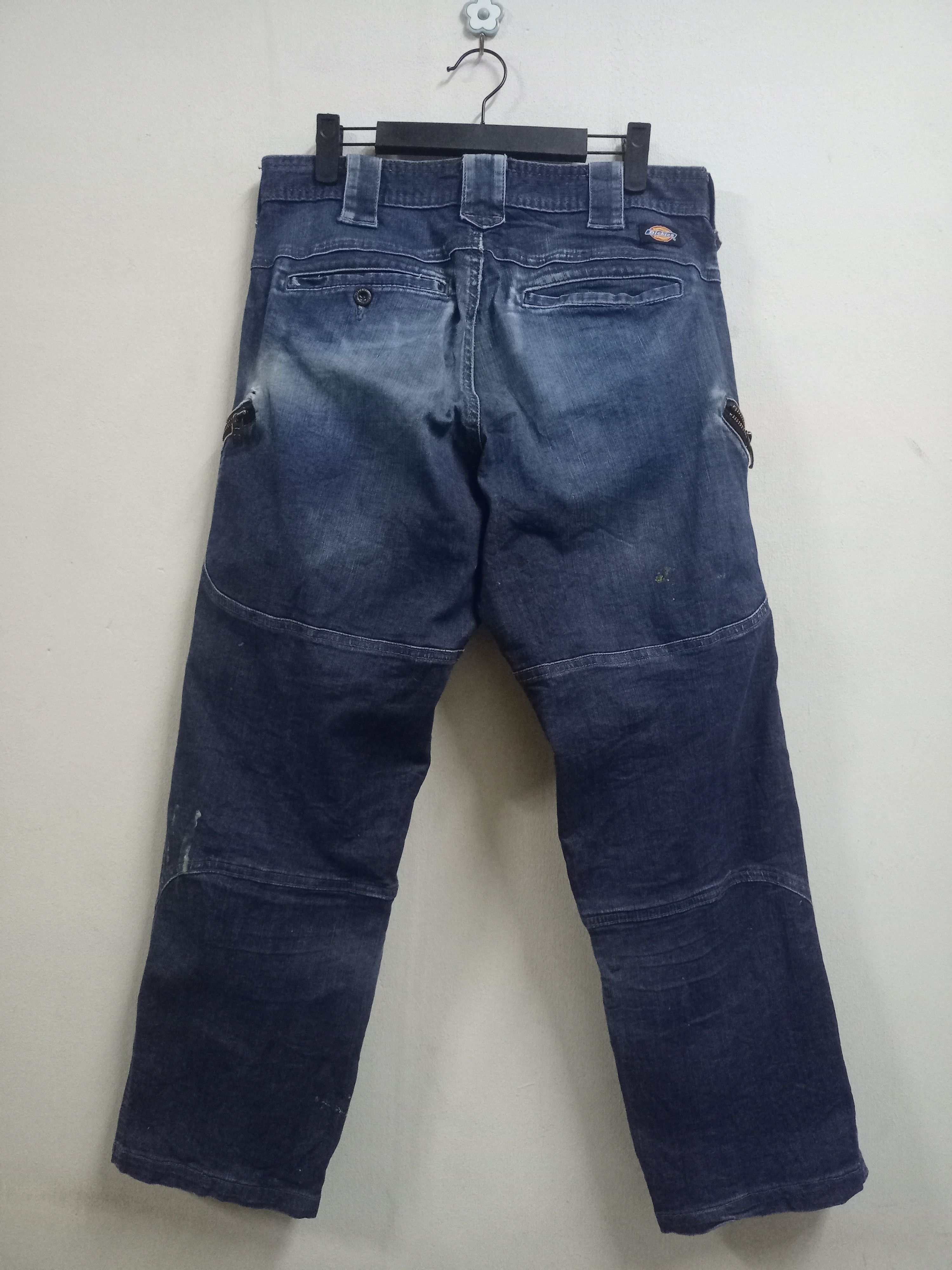 Dickies Vintage Dickies Zipper Cargo Patched Loose Denim Pants Size US 31 - 2 Thumbnail