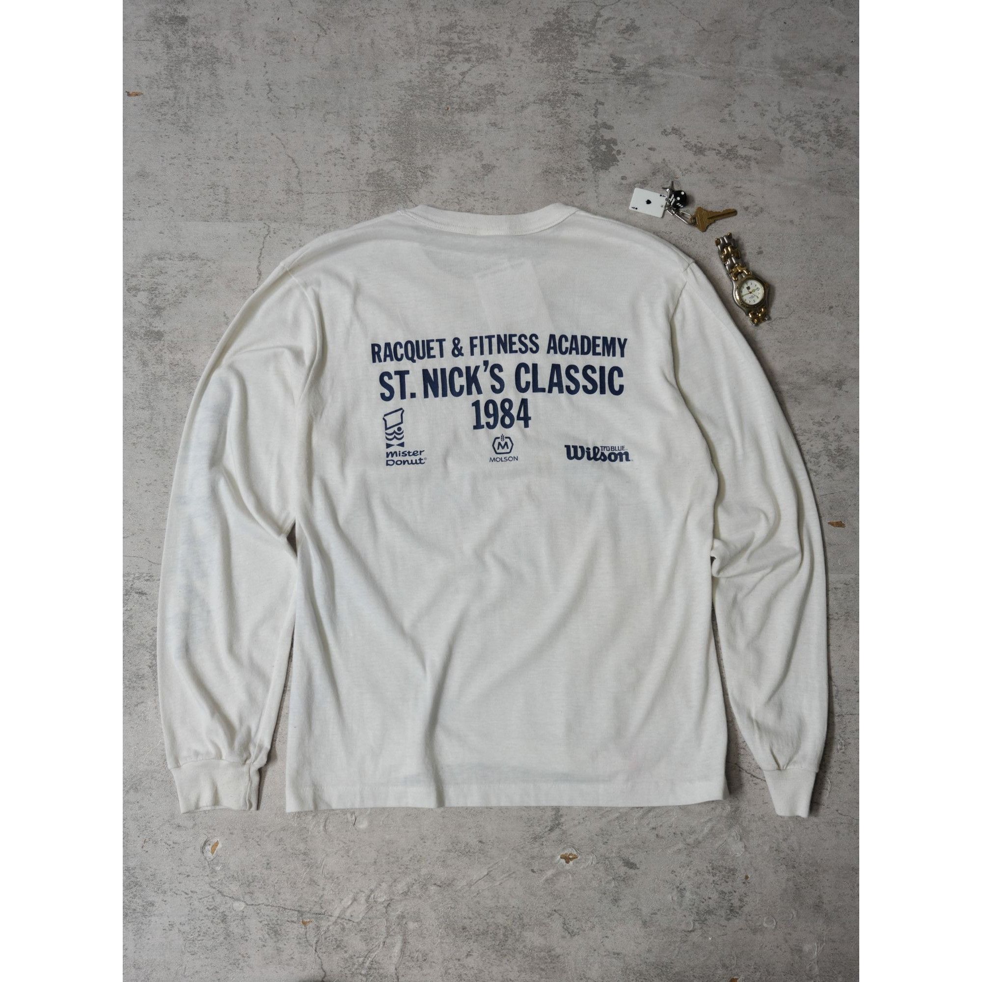 Adidas Vintage 80s Adidas 1984 Wilson Racquet & Fitness Academy Sin Size US S / EU 44-46 / 1 - 4 Thumbnail