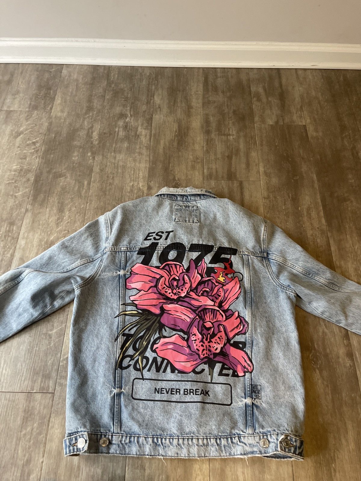 Zara Graphic denim jacket Size US L / EU 52-54 / 3 - 2 Thumbnail
