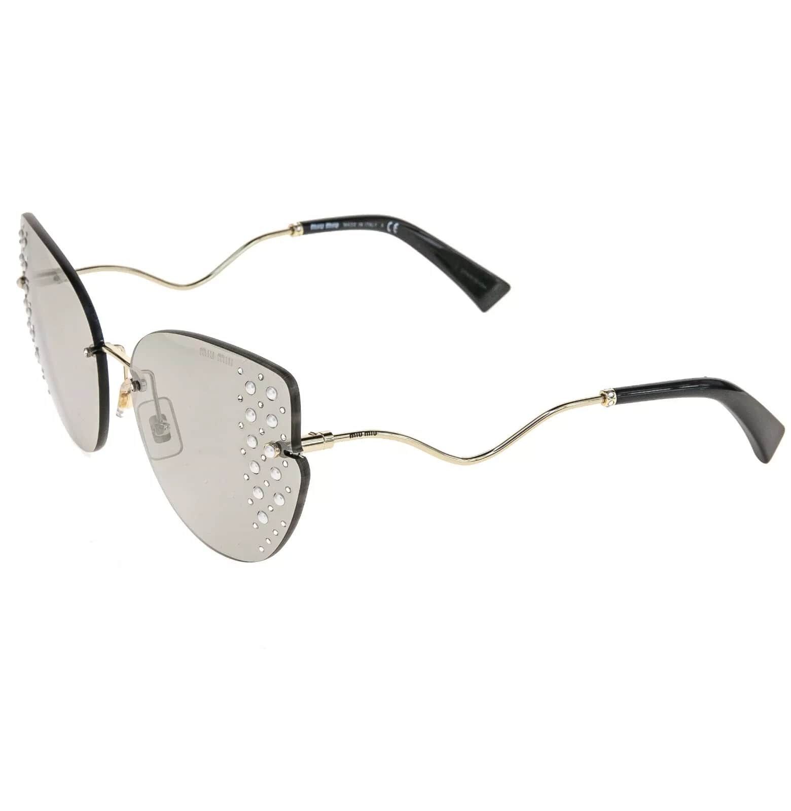 Miu Miu MIU MIU SCENIQUE MU51XS Silver Rimless Mirror Sunglasses 51X Size ONE SIZE - 8 Thumbnail
