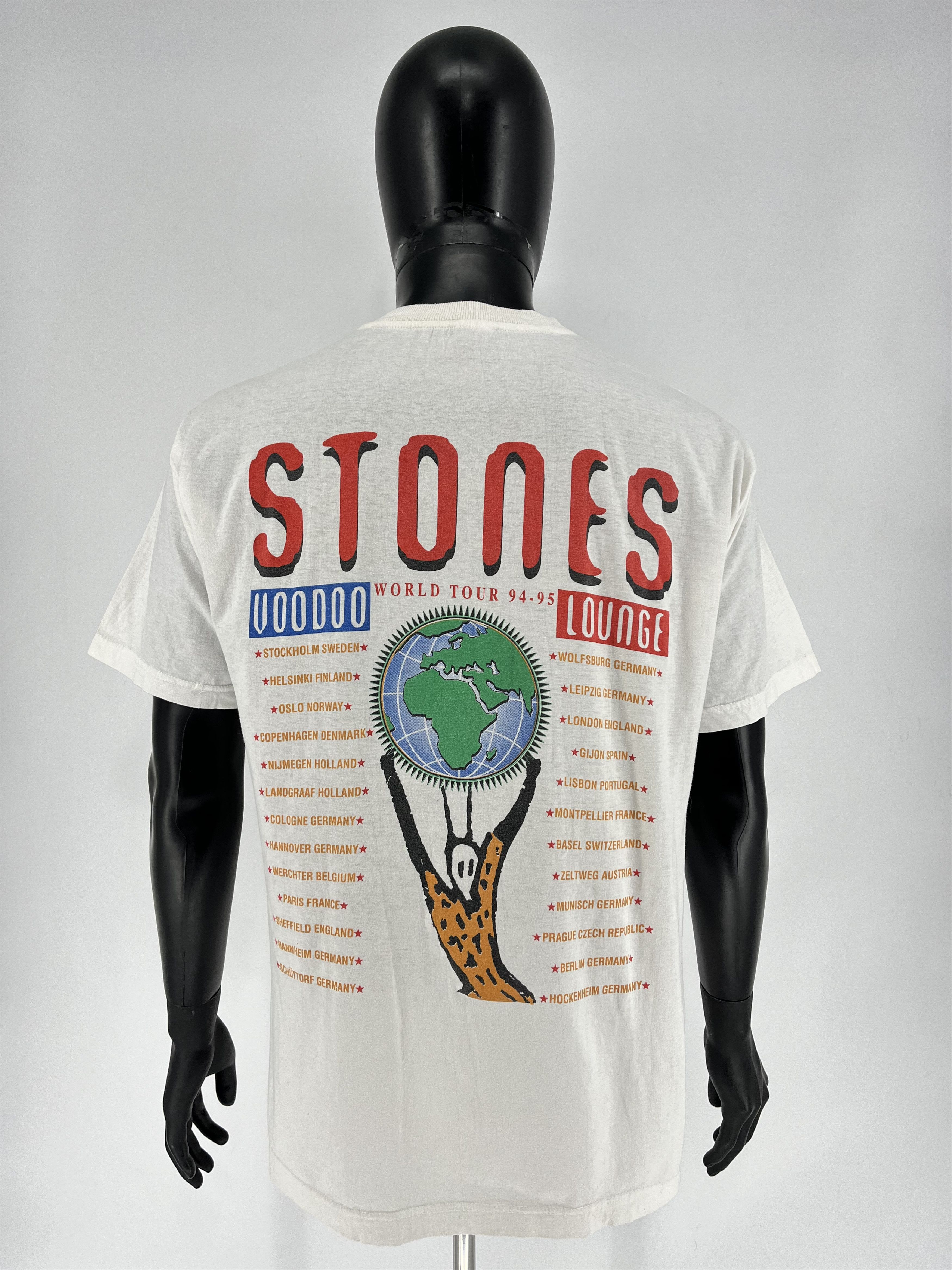 Band Tees × Vintage 1995 vintage Rolling Stones Voodoo Lounge Europe Tour Promo Size US XL / EU 56 / 4 - 8 Thumbnail