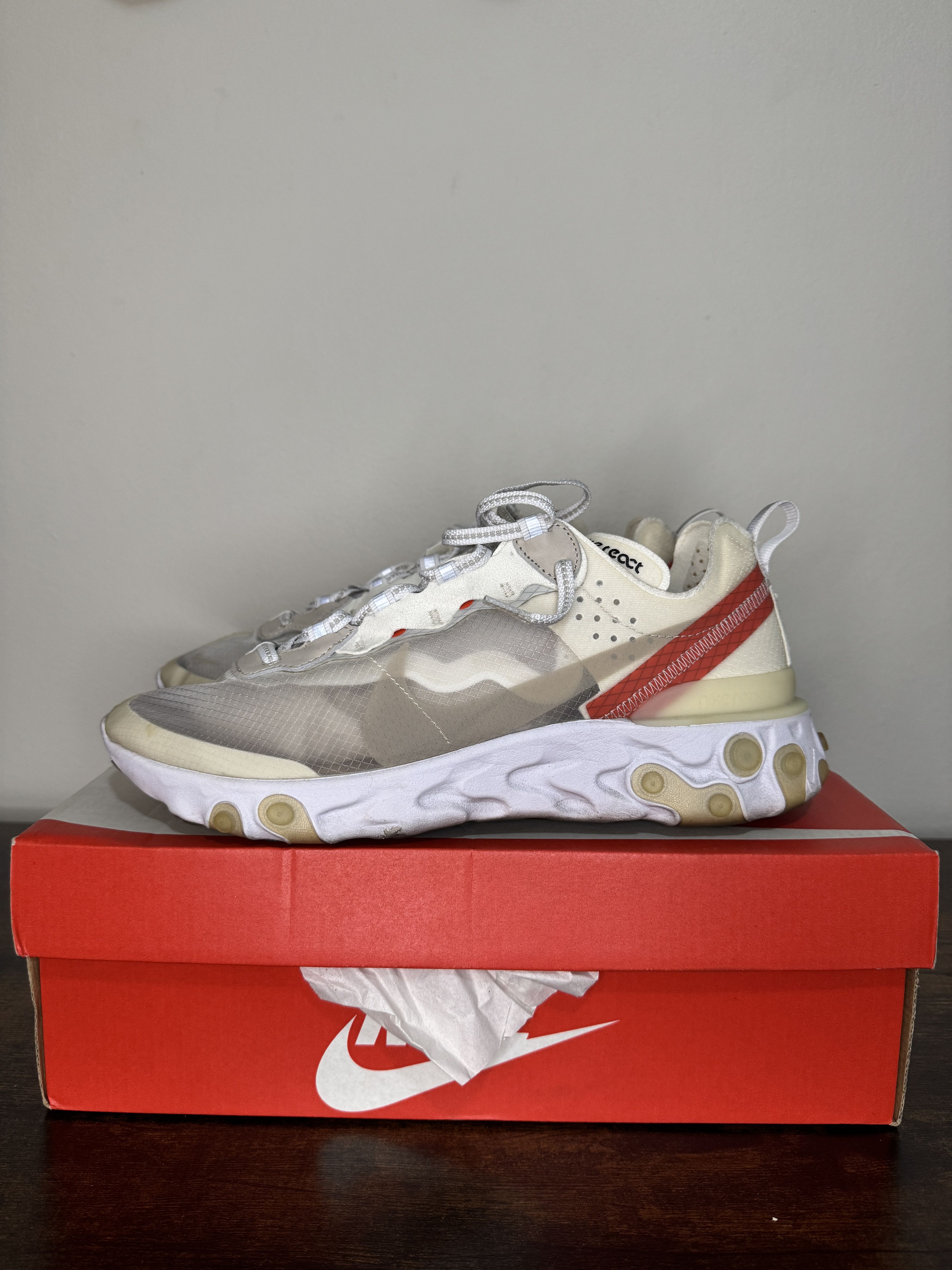 Nike React Element 87 Sail Light Bone