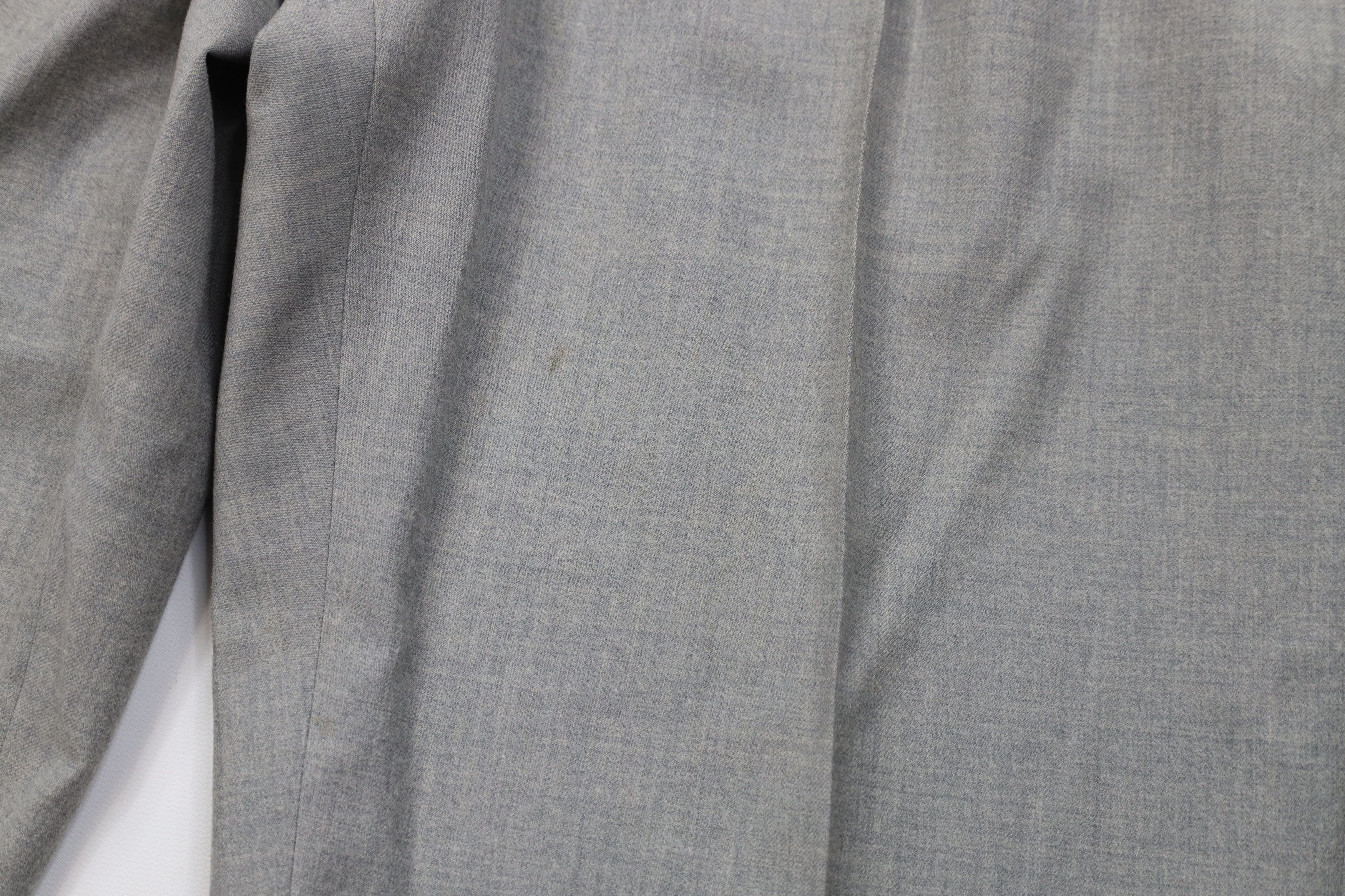Vintage Vintage 50s Hollywood Regency Wool Chino Pants Gray USA Size US 34 / EU 50 - 8 Thumbnail