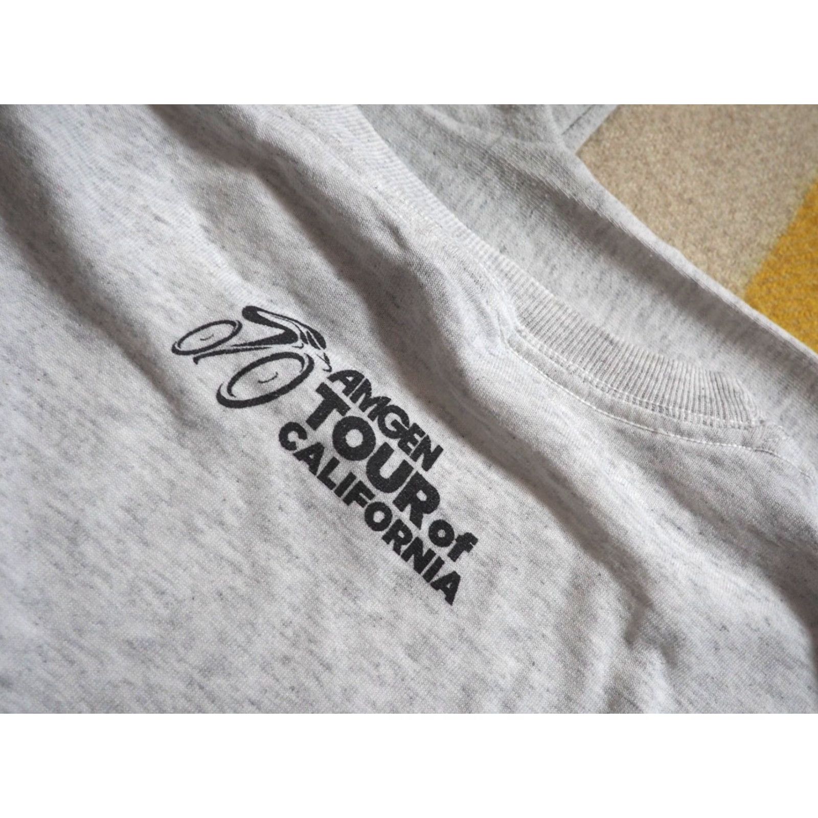 Vintage Ouray Amgen Tour of California T-Shirt Shirt Mens S Gray Pocket Tee Short Sleeve Crew Neck Cotton Graphic Print Logo Sports All Seasons Size US S / EU 44-46 / 1 - 3 Thumbnail