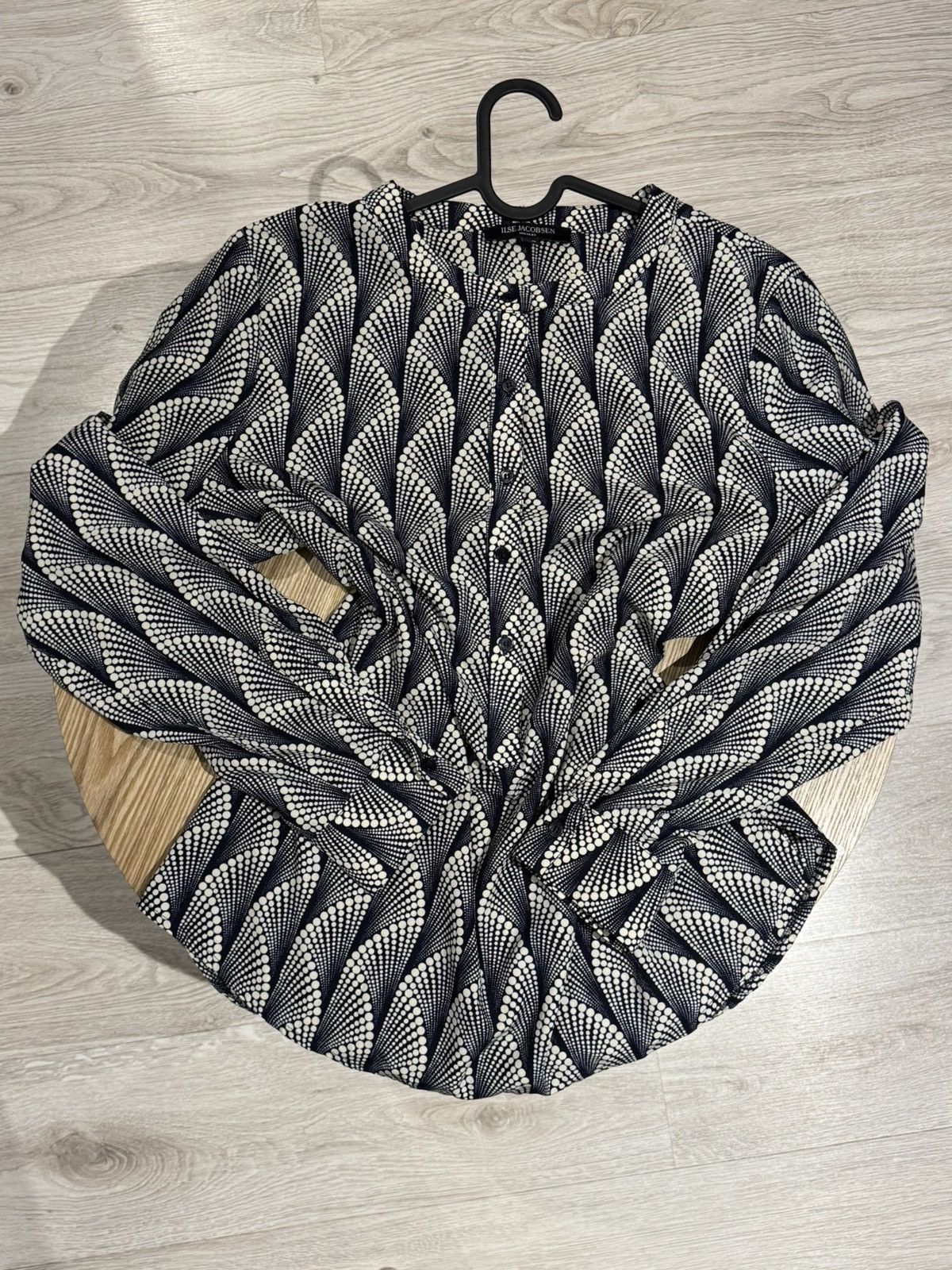 Ilse Jacobsen Ilse Jacobsen Patterned Blouse – Oversized Fit Size L / US 10 / IT 46 - 1 Thumbnail