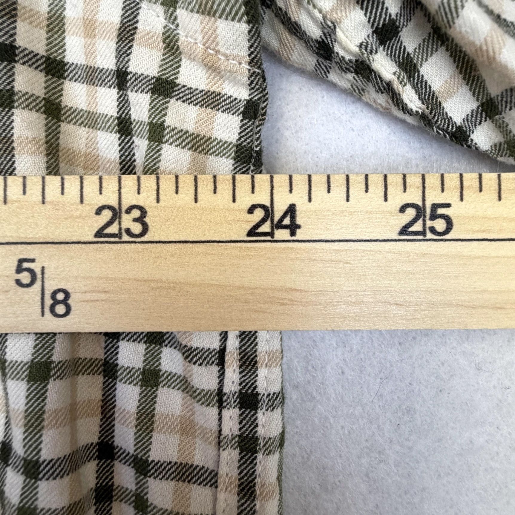 Orvis Orvis Shirt Mens XL Beige Green Plaid Button Down Long Sleeve Classic Fit Casual Size US XL / EU 56 / 4 - 7 Thumbnail