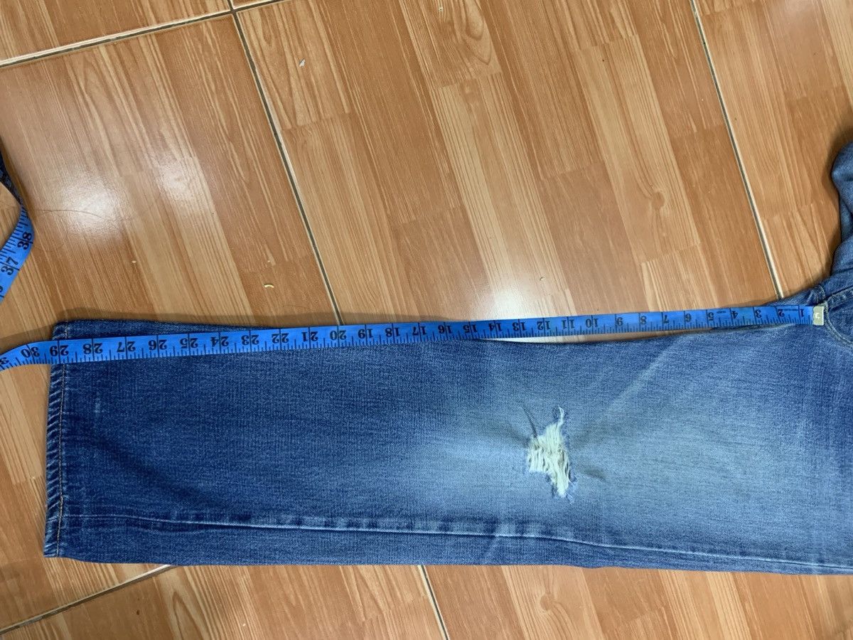 14th Addiction DISTRESSED GDC SELVEDGE DENIM & NICE FADED. Size US 31 - 12 Thumbnail