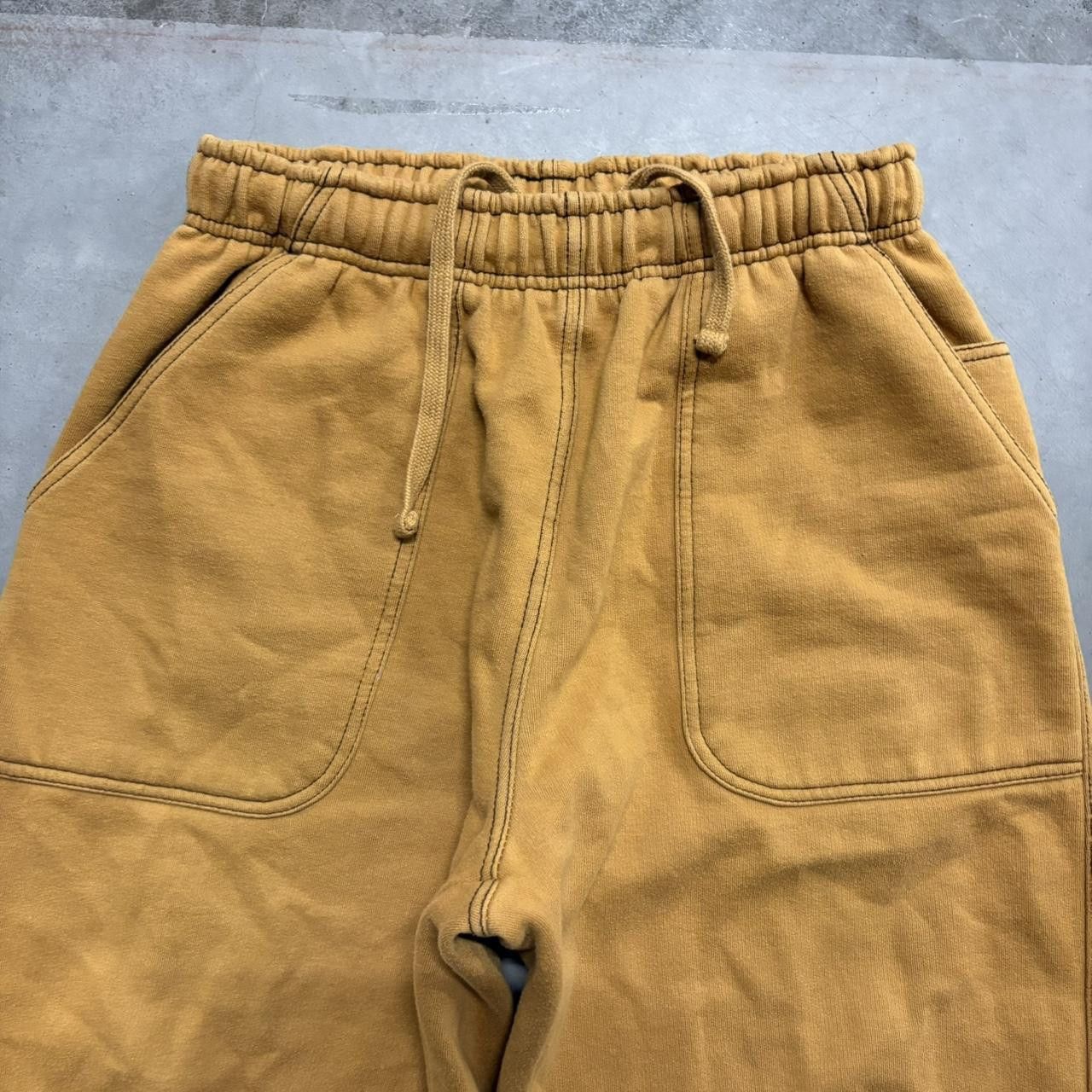 Vintage Crazy Vintage Y2K/2000s Baggy Brownish Yellow Champs Sweatpants! Size US 34 / EU 50 - 3 Thumbnail