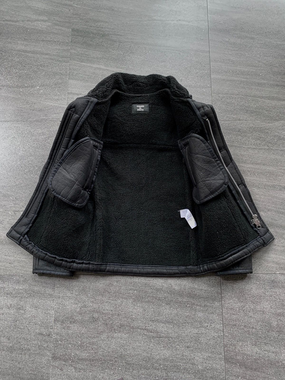 Issey Miyake FREE TAX! Cabane de Zucca PU Leather Sherpa Jacket Size US S / EU 44-46 / 1 - 4 Thumbnail