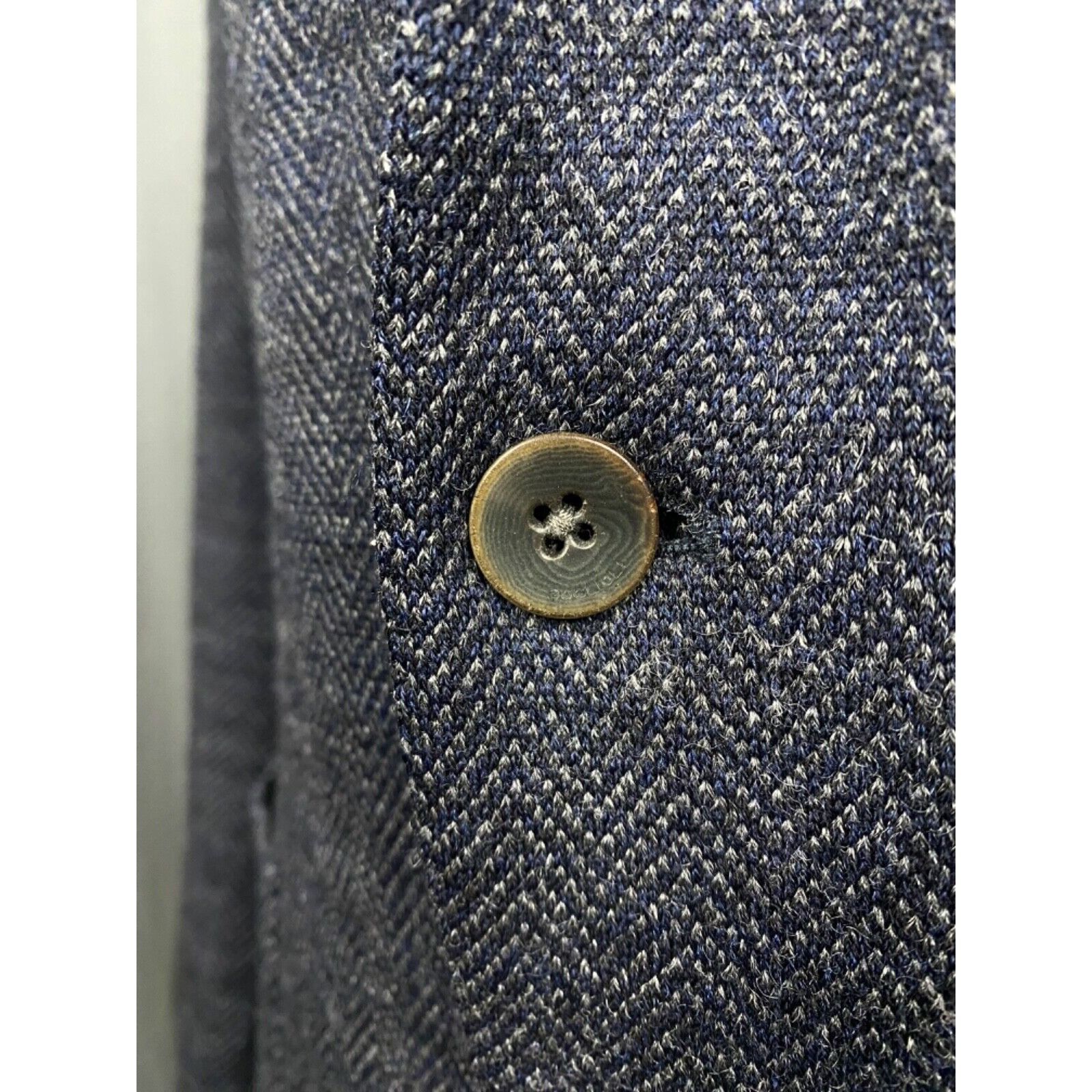 Boglioli MINT! Boglioli Dover Herringbone Men's Blue Wool Blazer Spor Size 54R - 8 Thumbnail