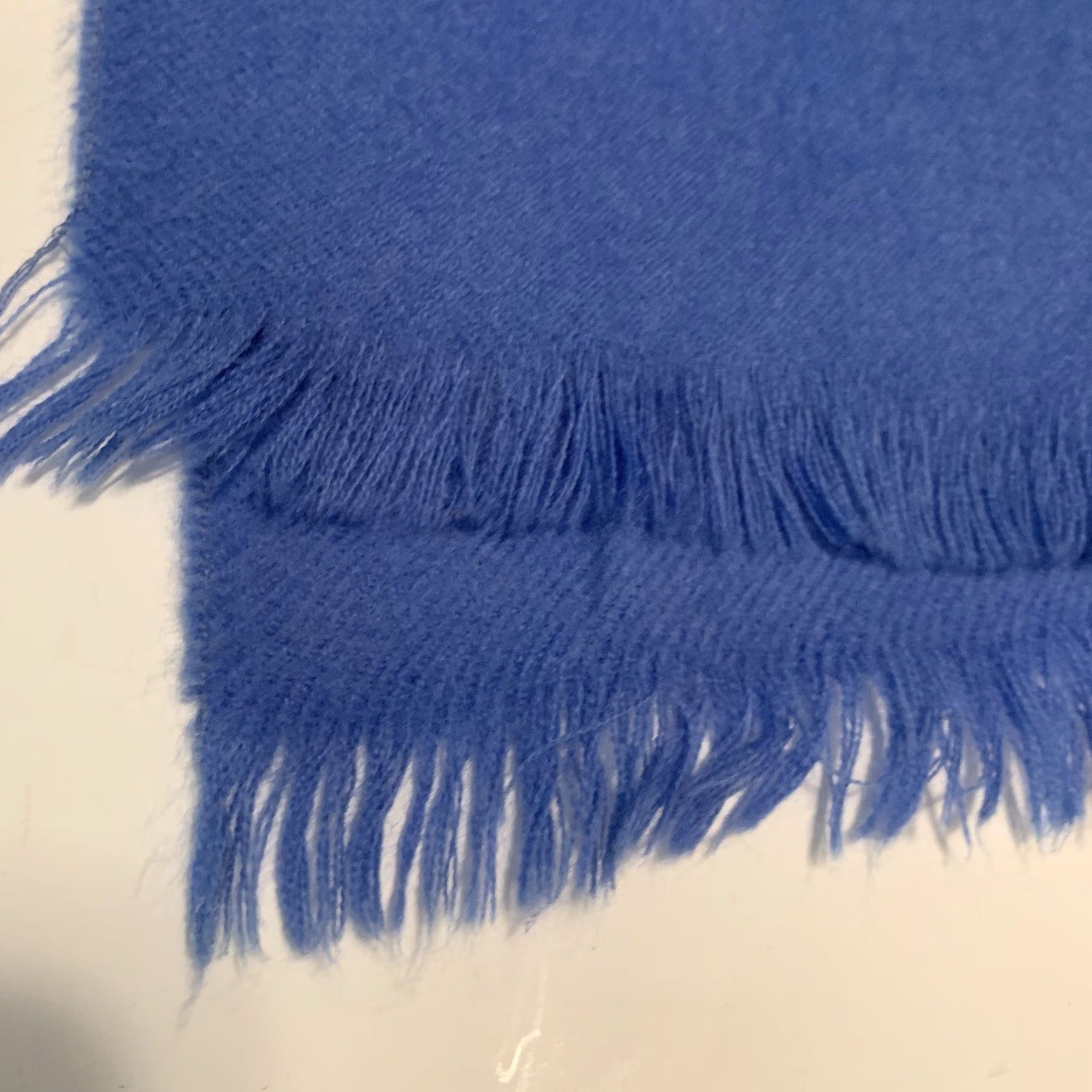 Vintage VINTAGE Robert Ubu Wool Scarf Women Winter Fall 51x12 Soft Blue Fringe Size ONE SIZE - 5 Thumbnail