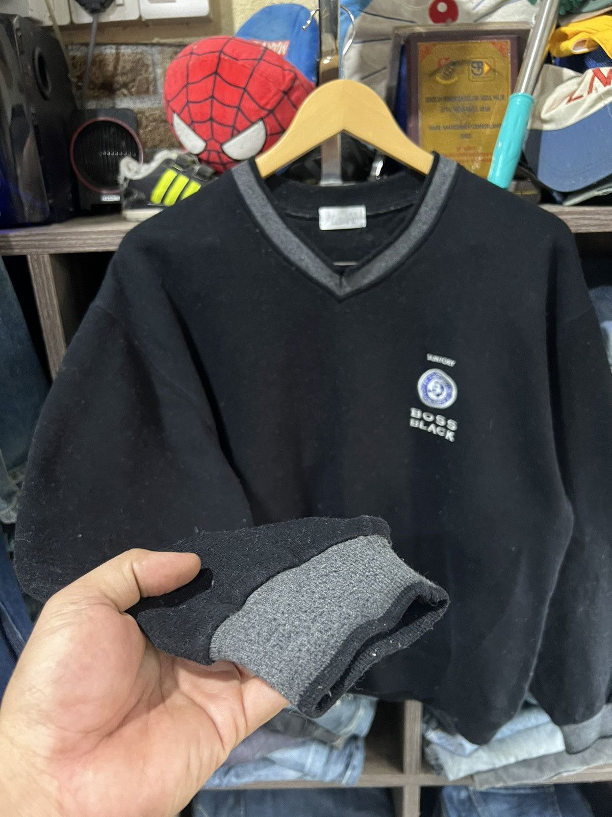 Japanese Brand 🔥Suntory Coffee Boss Black Sweatshirt Size US L / EU 52-54 / 3 - 8 Thumbnail