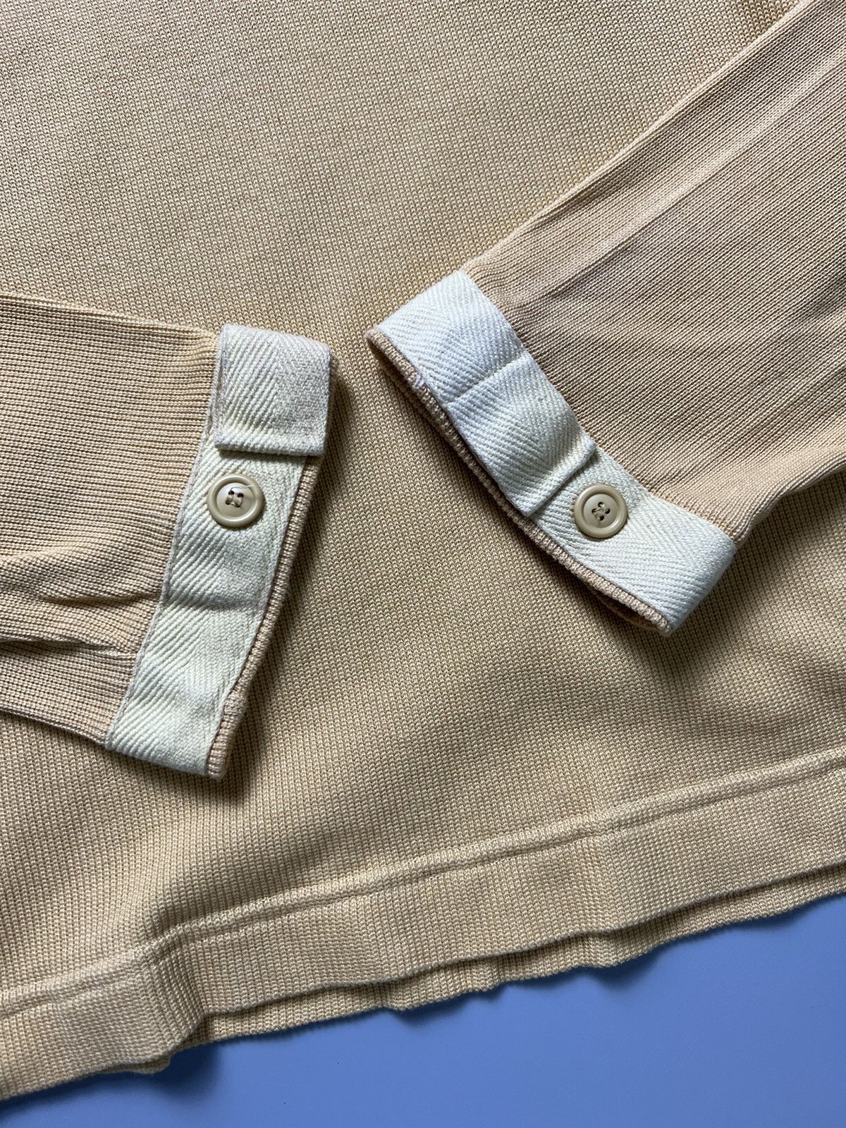 Issey Miyake × Vintage 1990s IsseyMiyake HBT Stripe Crewneck Size US M / EU 48-50 / 2 - 4 Thumbnail
