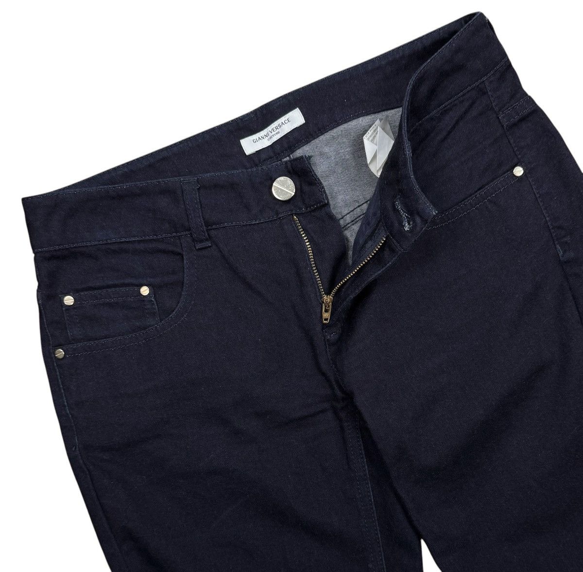 Versace Gianni Versace Couture Dark Blue Jeans Bootcut size 27 Size 27" / US 4 / IT 40 - 16 Thumbnail