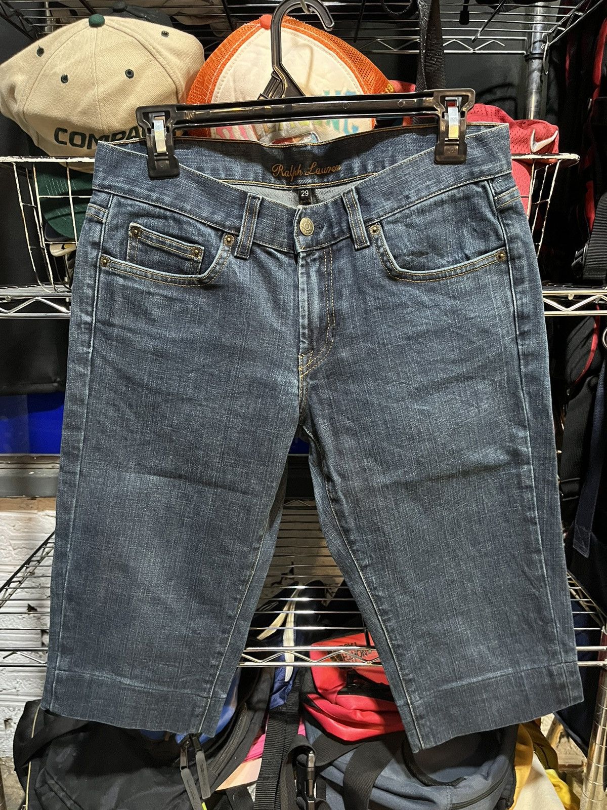 Polo Ralph Lauren Ralph Lauren Pony Denim Shorts Low Waist Size 29" - 2 Thumbnail