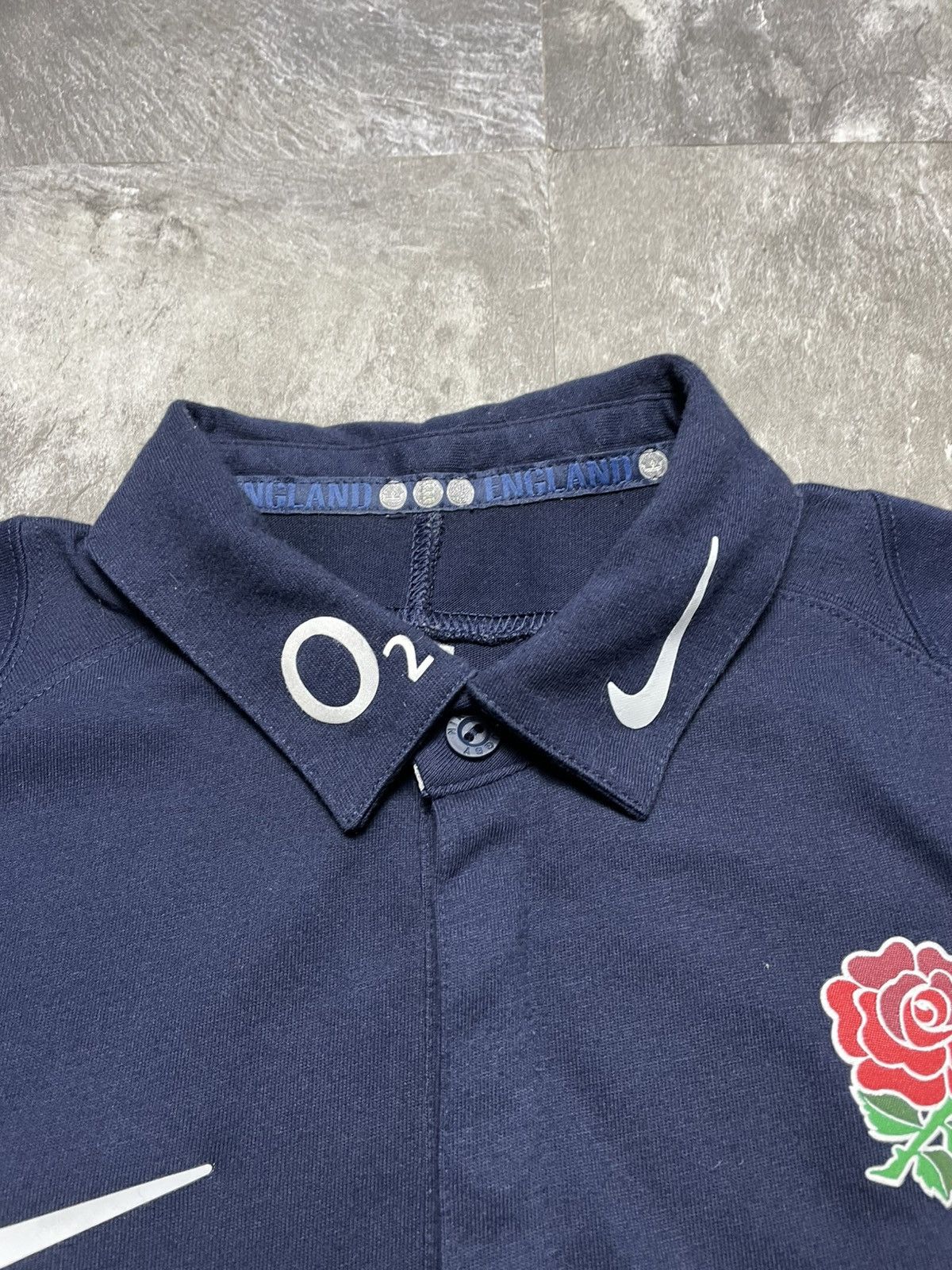 Nike 00’s Nike Rugby Polo Tee England Swoosh Logo Retro Y2k Rare Size US L / EU 52-54 / 3 - 4 Thumbnail