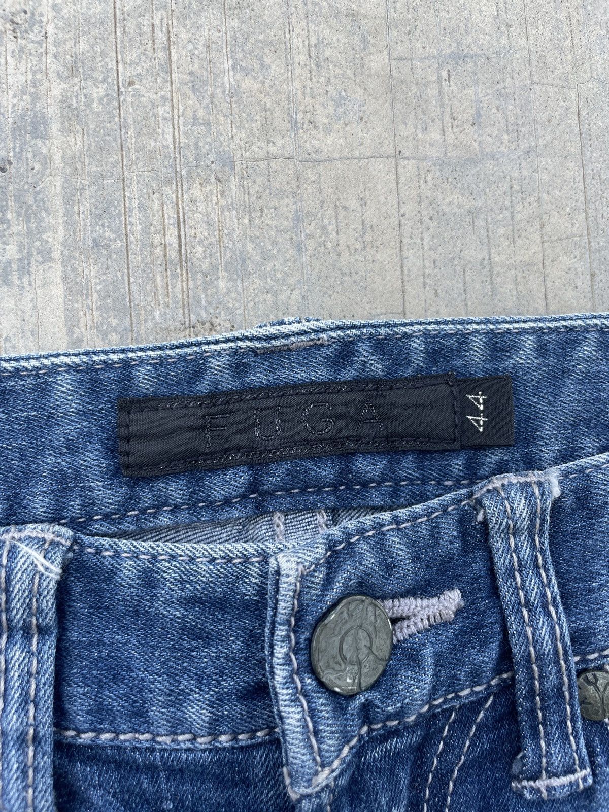 GOSTAR DE FUGA 2000s JAPANESE BRAND FUGA DISTRESSED SKINNY JEANS Size US 31 - 4 Thumbnail