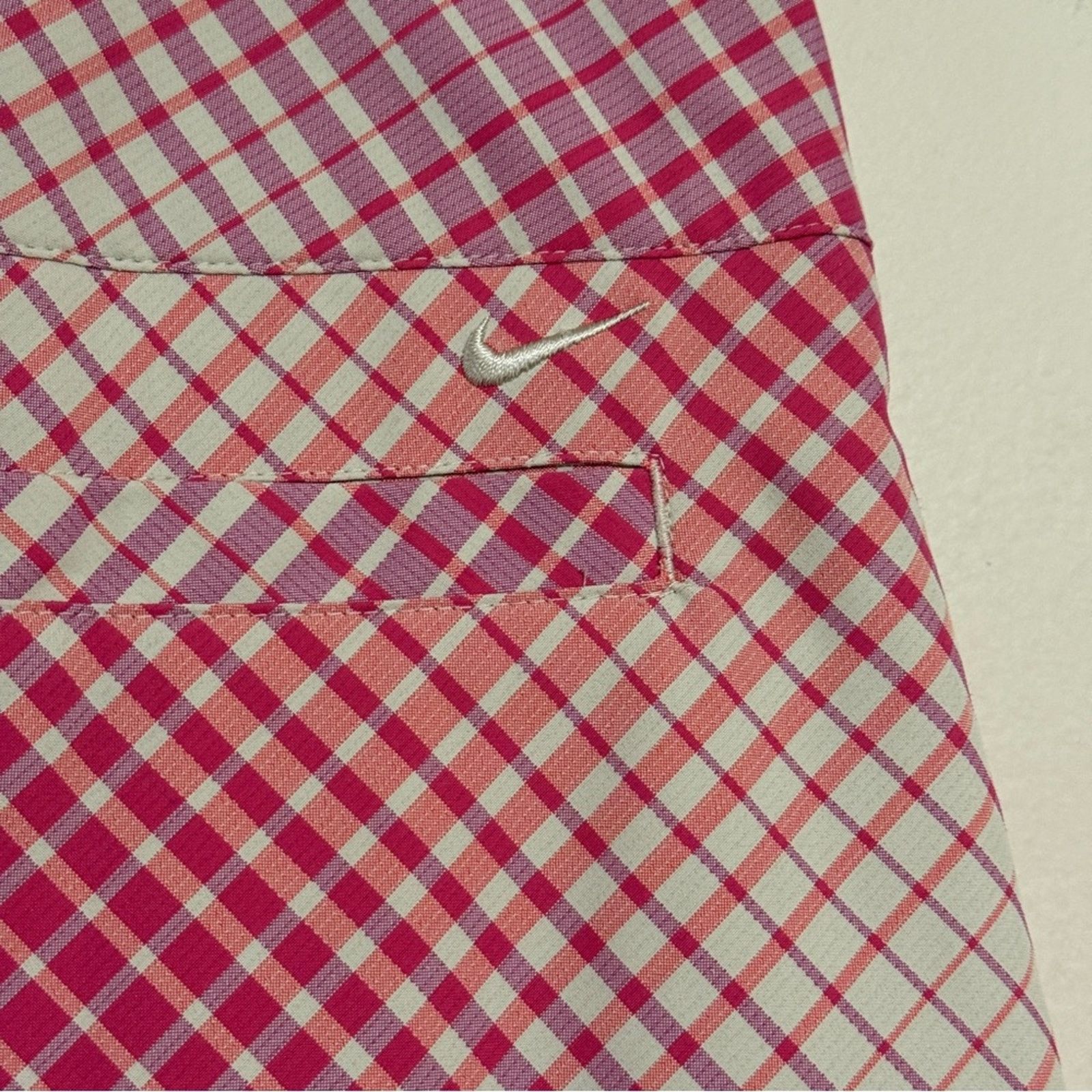 Nike Nike Golf Dri Fit Plaid Tennis Skort Pink Size 12 Size 34" / US 12 / IT 48 - 8 Thumbnail