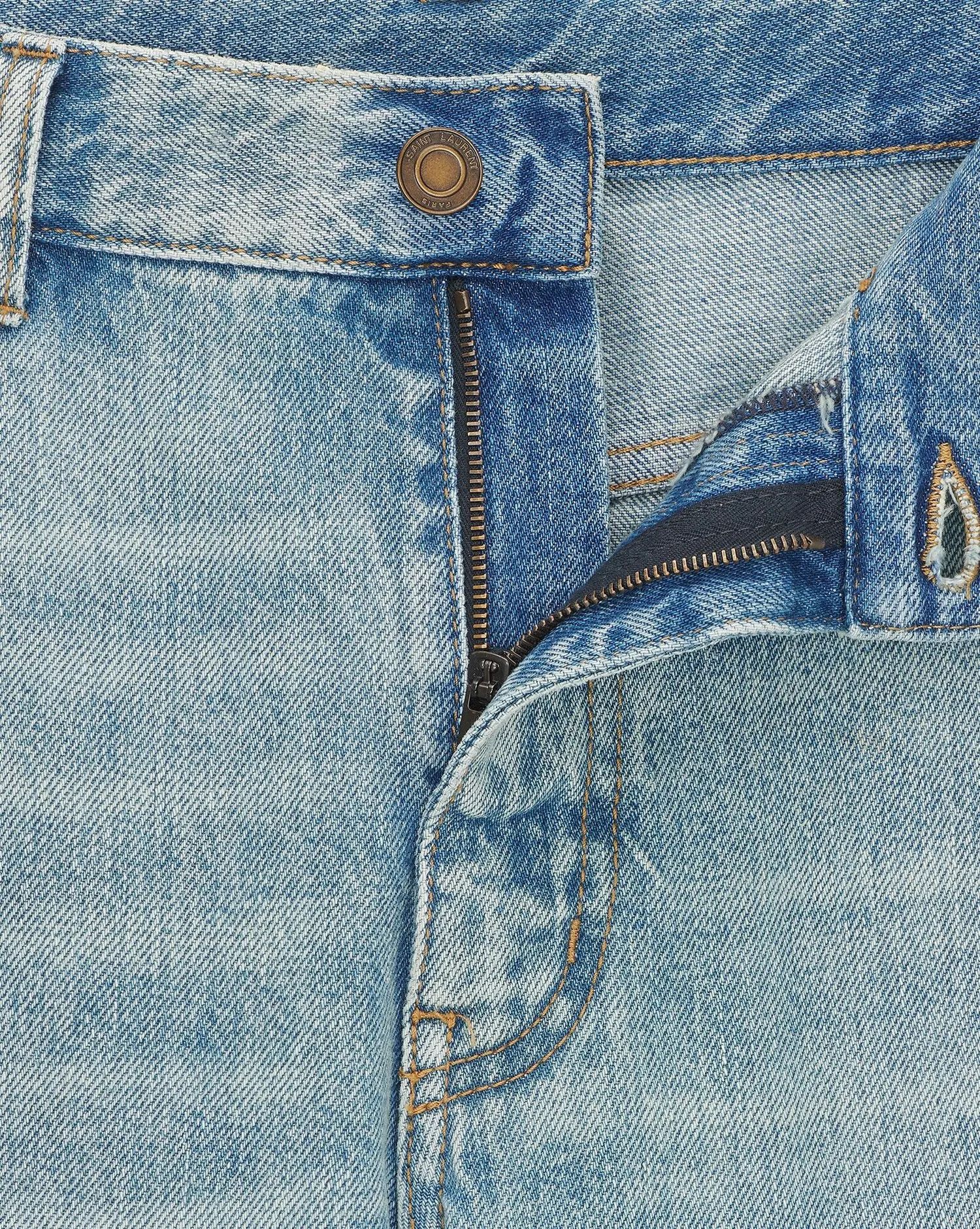 Saint Laurent Paris o1s1wg110625 750948 Cindy Jeans in Dark Summer Denim in Blue Size 26" / US 2 / IT 38 - 3 Thumbnail