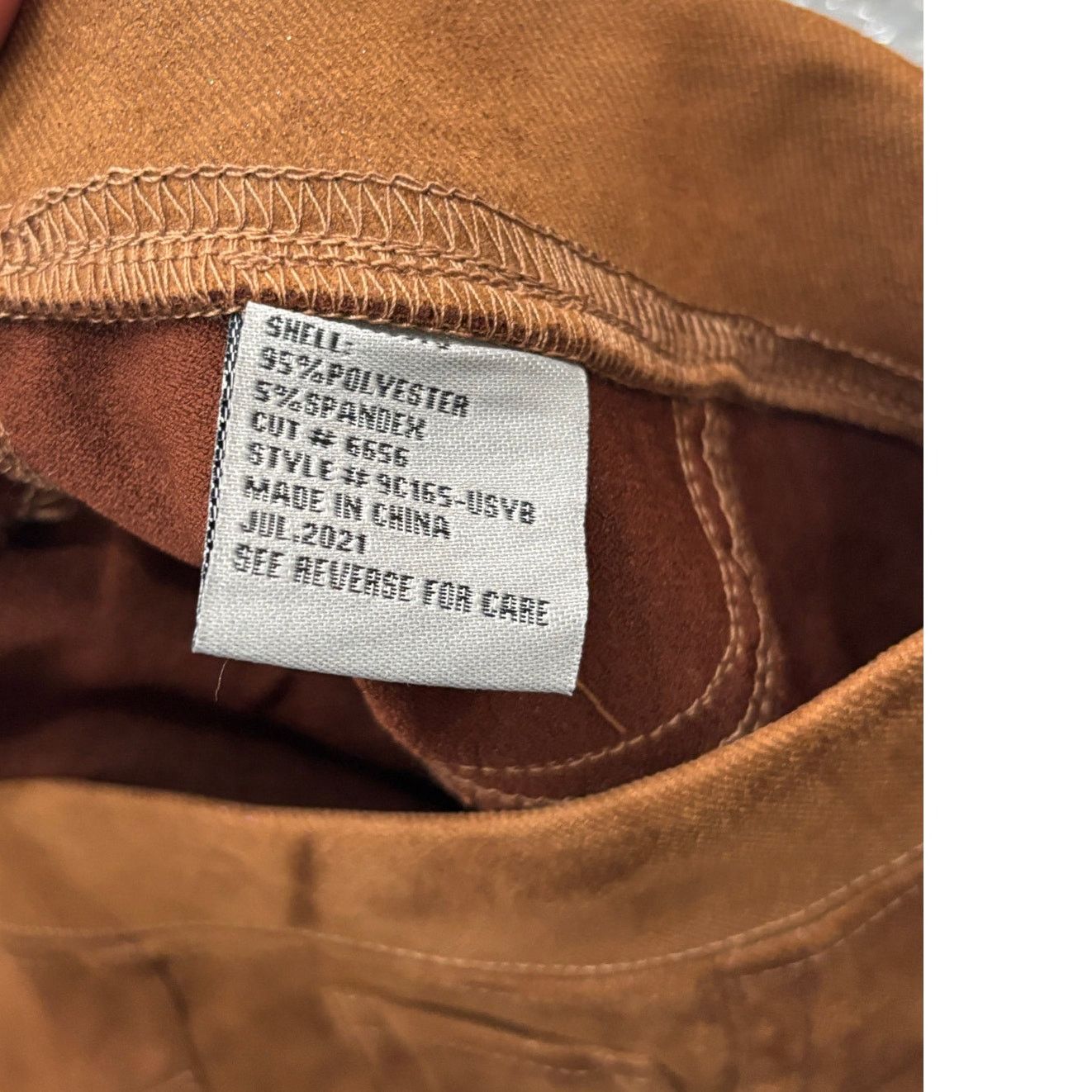 Other tractr Pull On Pants Shimmer Coated Camel Size 00/24 Size 24" / US 00 / IT 34 - 5 Thumbnail