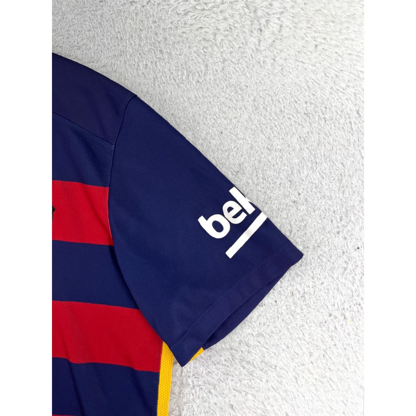 Nike Nike Soccer Jersey Adult L Blue Nike Dri-Fit Football Club Barcelona 2015 Soccer Jersey Mens Regular Short Sleeve Solid 100% Polyester Flagship Style Size US L / EU 52-54 / 3 - 6 Thumbnail
