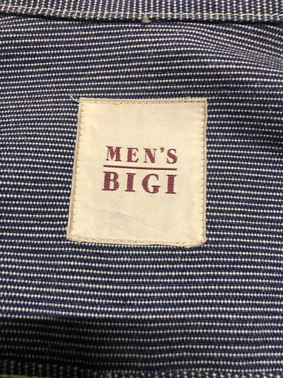 BIGI VINTAGE MEN'S BIGI HICKORY CHORE JACKET MADE IN USA Size US L / EU 52-54 / 3 - 8 Thumbnail