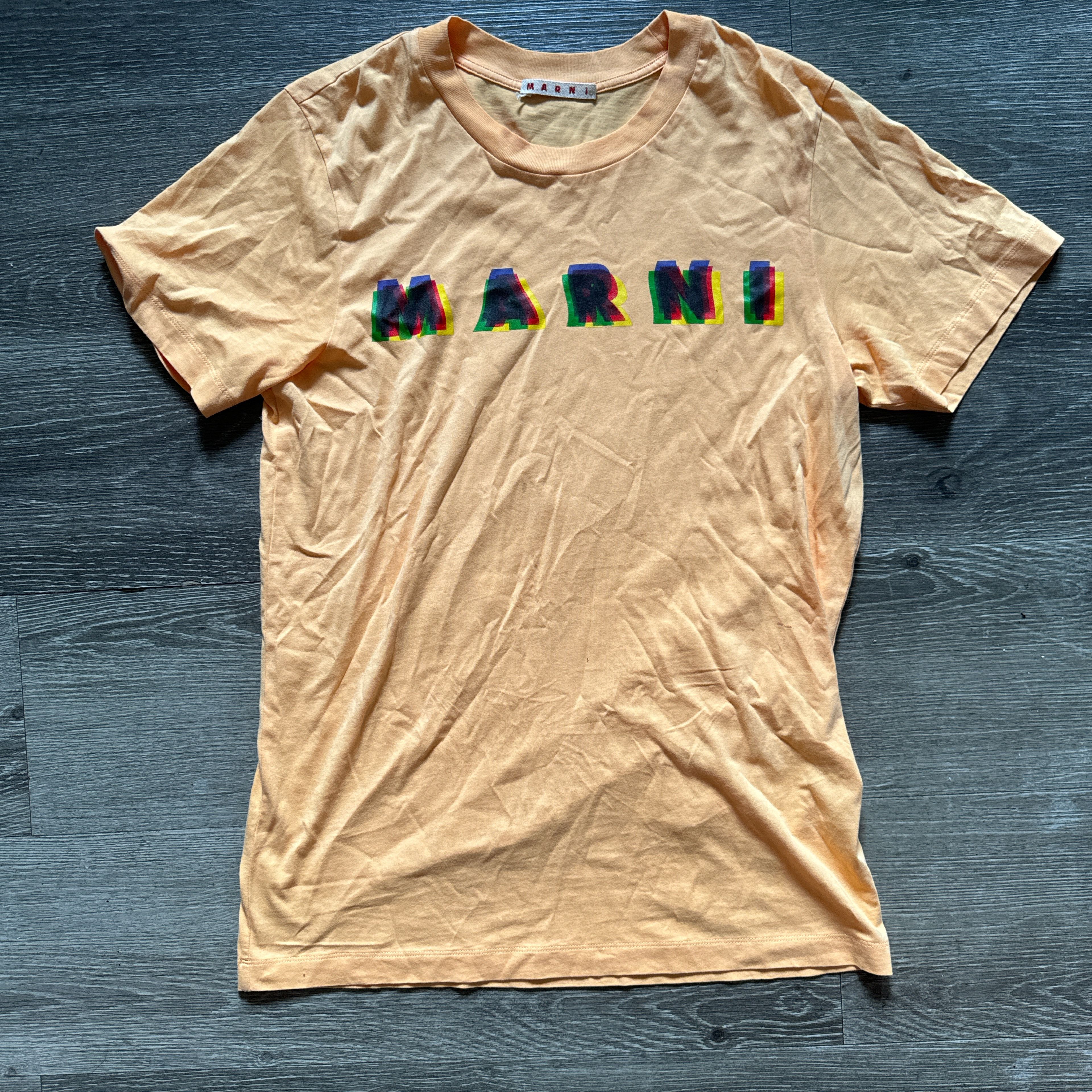 Marni Marni Short Sleeve T-shirt Orange Size US M / EU 48-50 / 2 - 1 Thumbnail