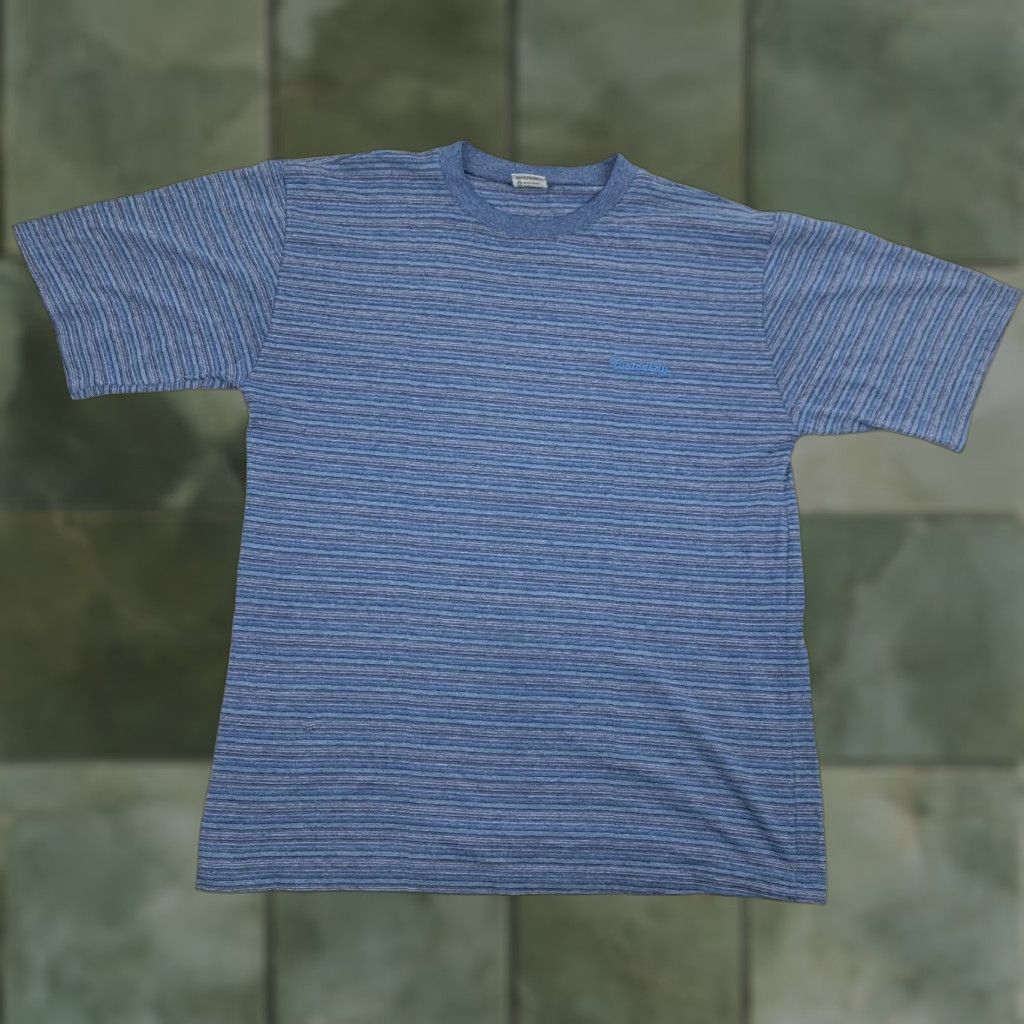 Vintage Vintage Union Bay T Shirt Adult Medium Blue Stripes Embroidered Logo 90s Y2K Size US M / EU 48-50 / 2 - 1 Thumbnail