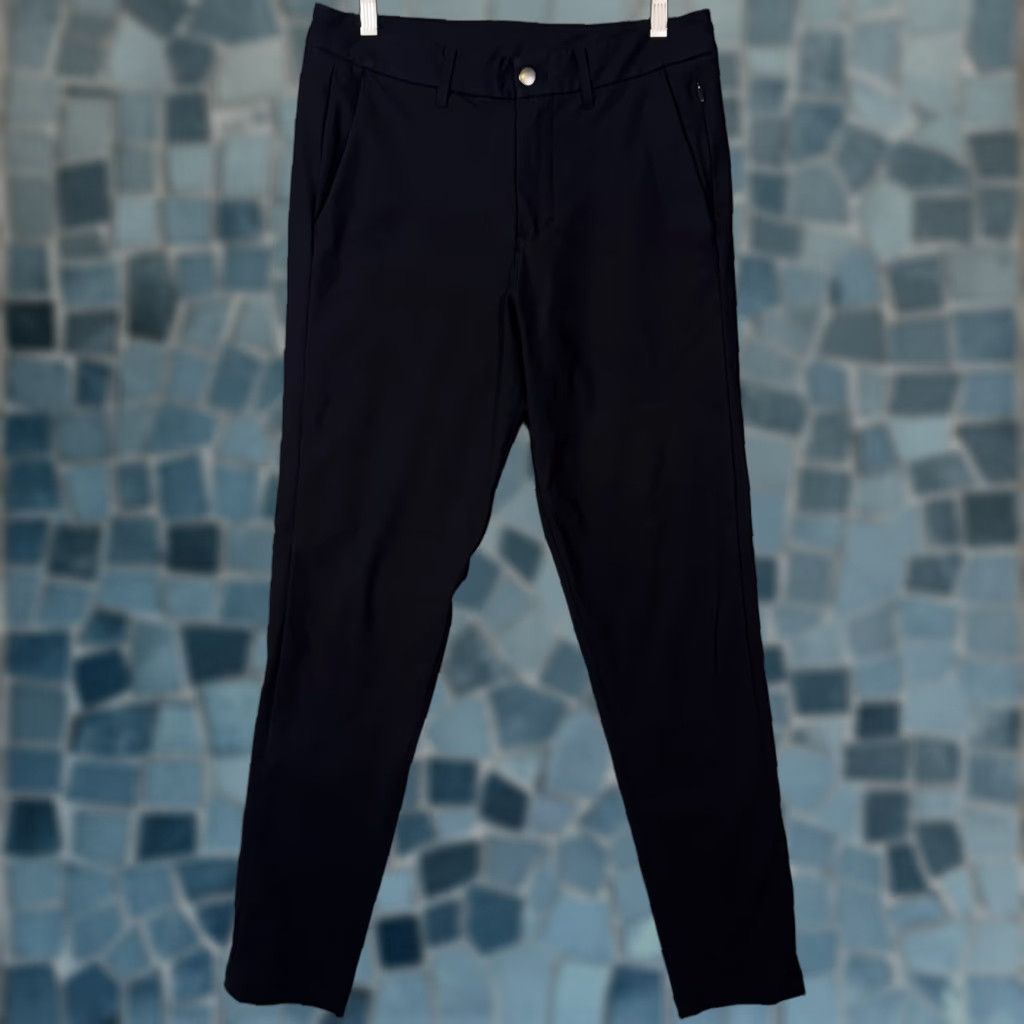 Lululemon Lululemon Commission Pants Mens 30x31 Black Slim Taper Tech ABC Chinos Stretch Size US 30 / EU 46 - 1 Thumbnail