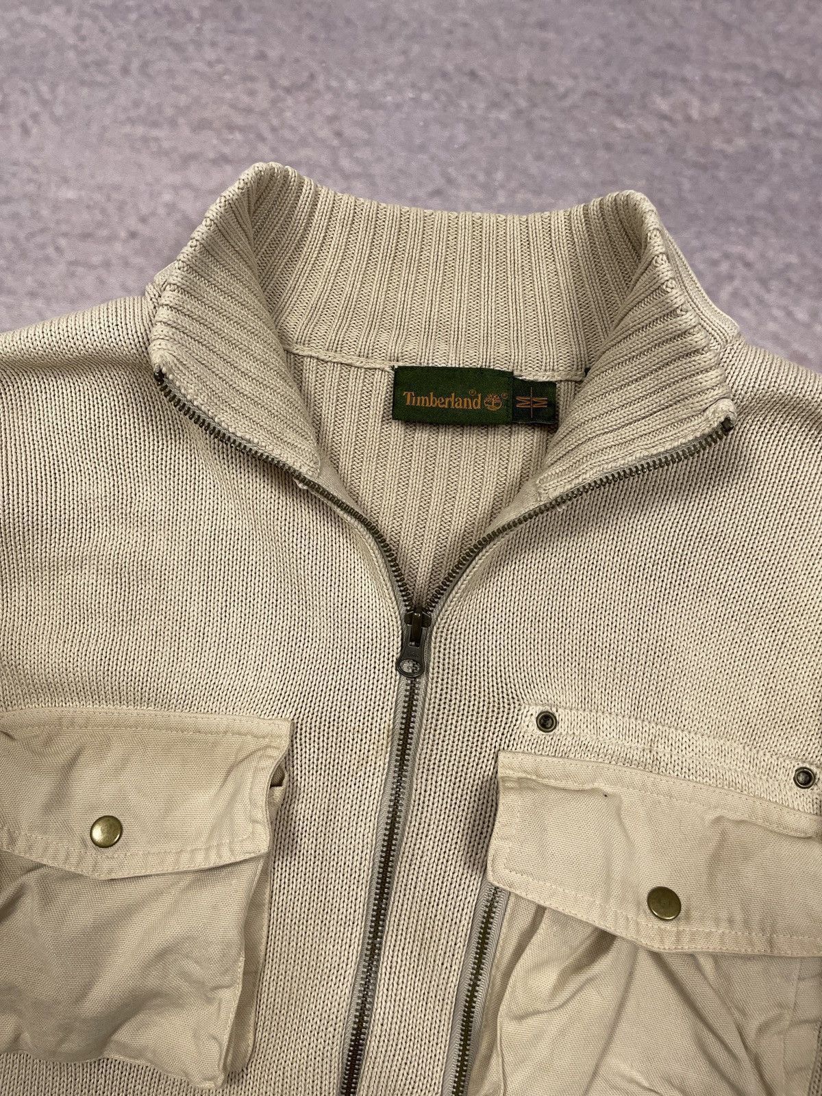 Le Grande Bleu (L.G.B.) Vintage LGB IfSixWasNine Style Timberland Pocket Zip Sweater Size US XL / EU 56 / 4 - 4 Thumbnail
