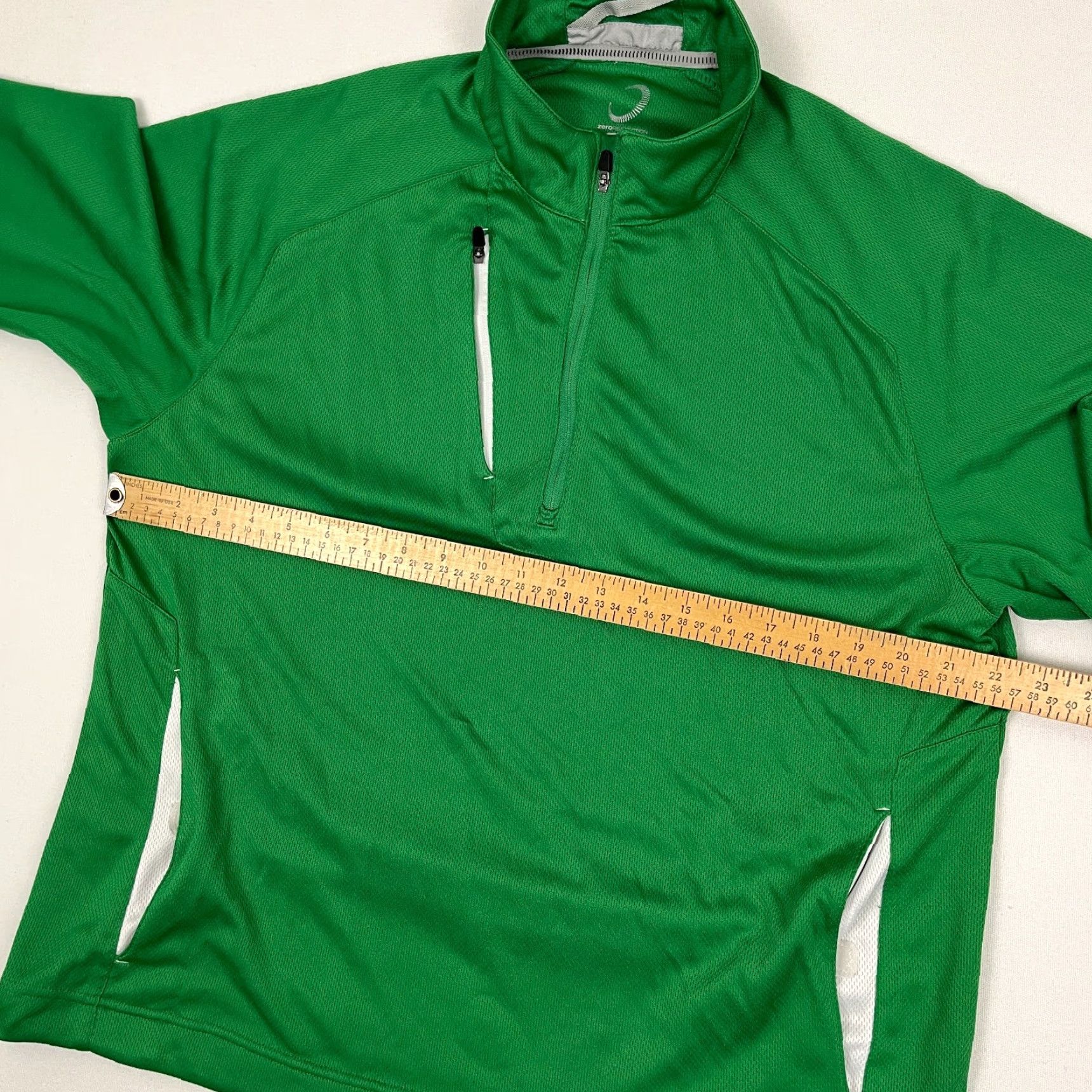 Vintage Zero Restriction Tour Series Jacket Mens Large Green 1/2 Zip Pullover Golf Prep Size US L / EU 52-54 / 3 - 4 Thumbnail