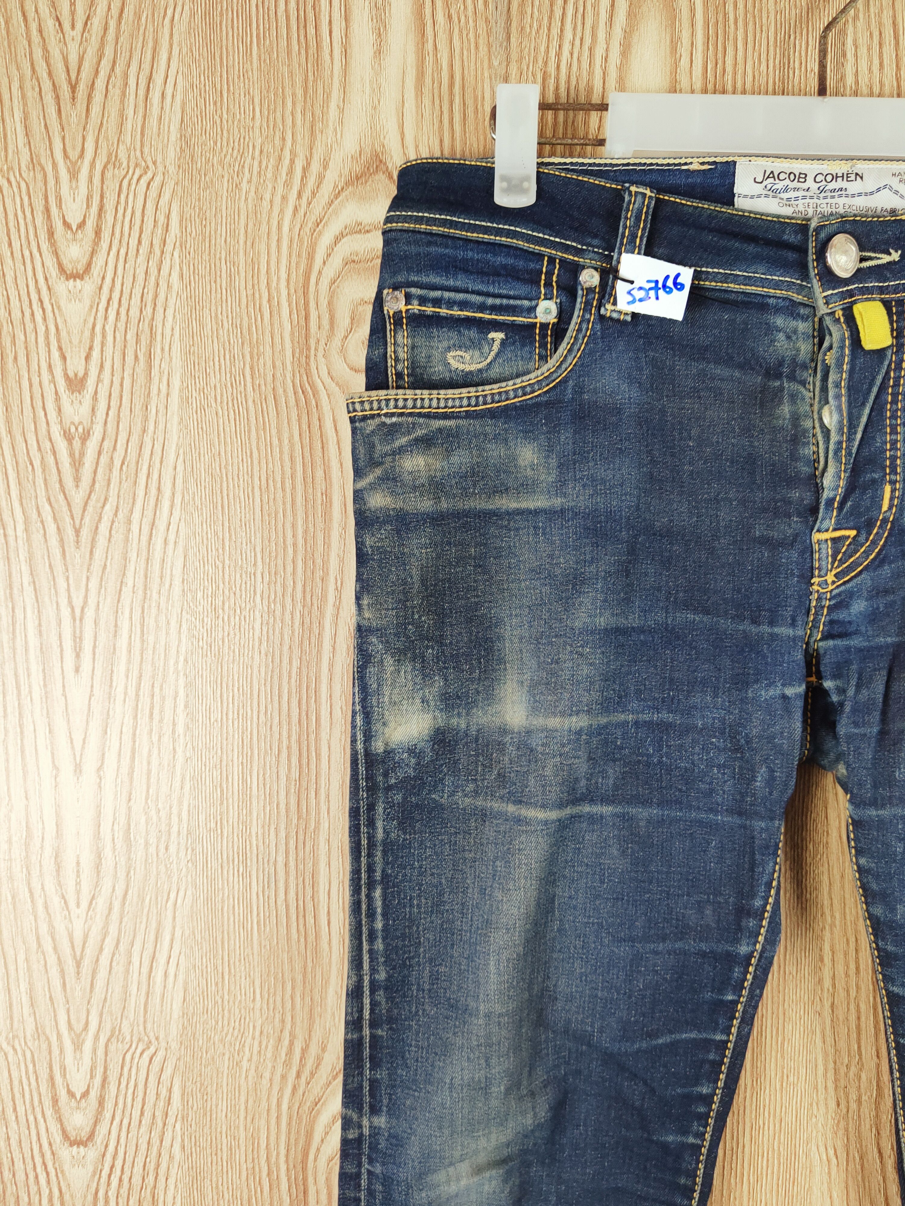 Jacob Cohen Jacob Cohen handmade Dark Blue Ripped Jeans #S2766 Size US 30 / EU 46 - 4 Thumbnail
