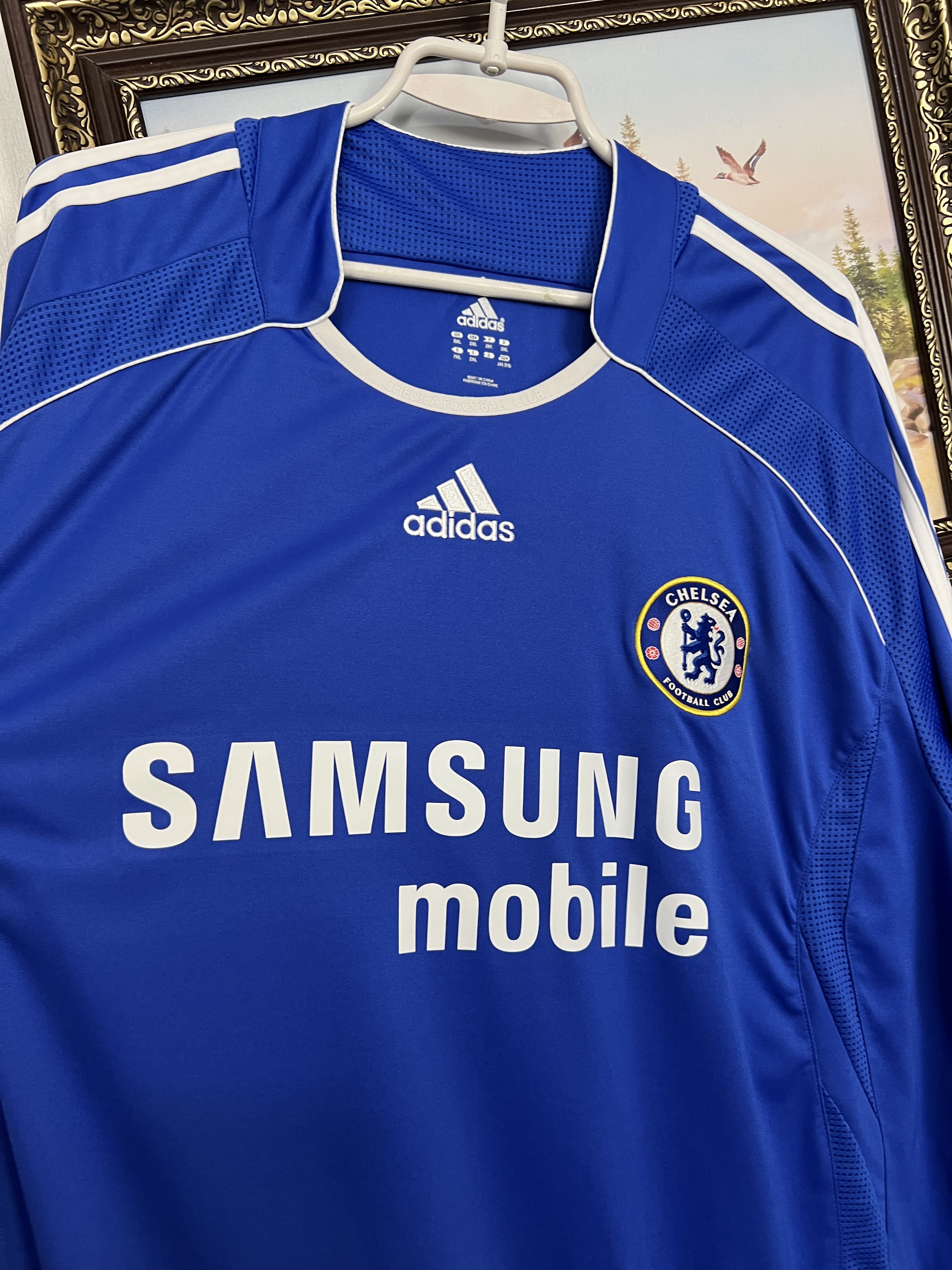 Adidas Chelsea Home football shirt Soccer Long Sleeve Jersey Trikot Size US XXL / EU 58 / 5 - 3 Thumbnail