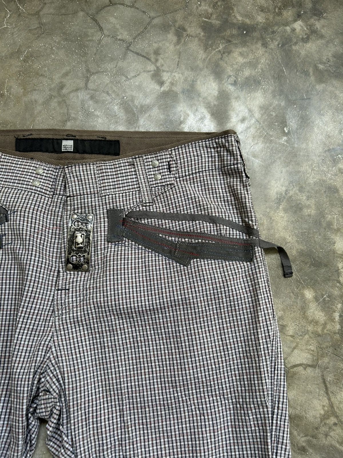 Marithe + Francois Girbaud Marithe Francois Girbaud Vkei Plaid Bondage Pants Size US 35 - 2 Thumbnail