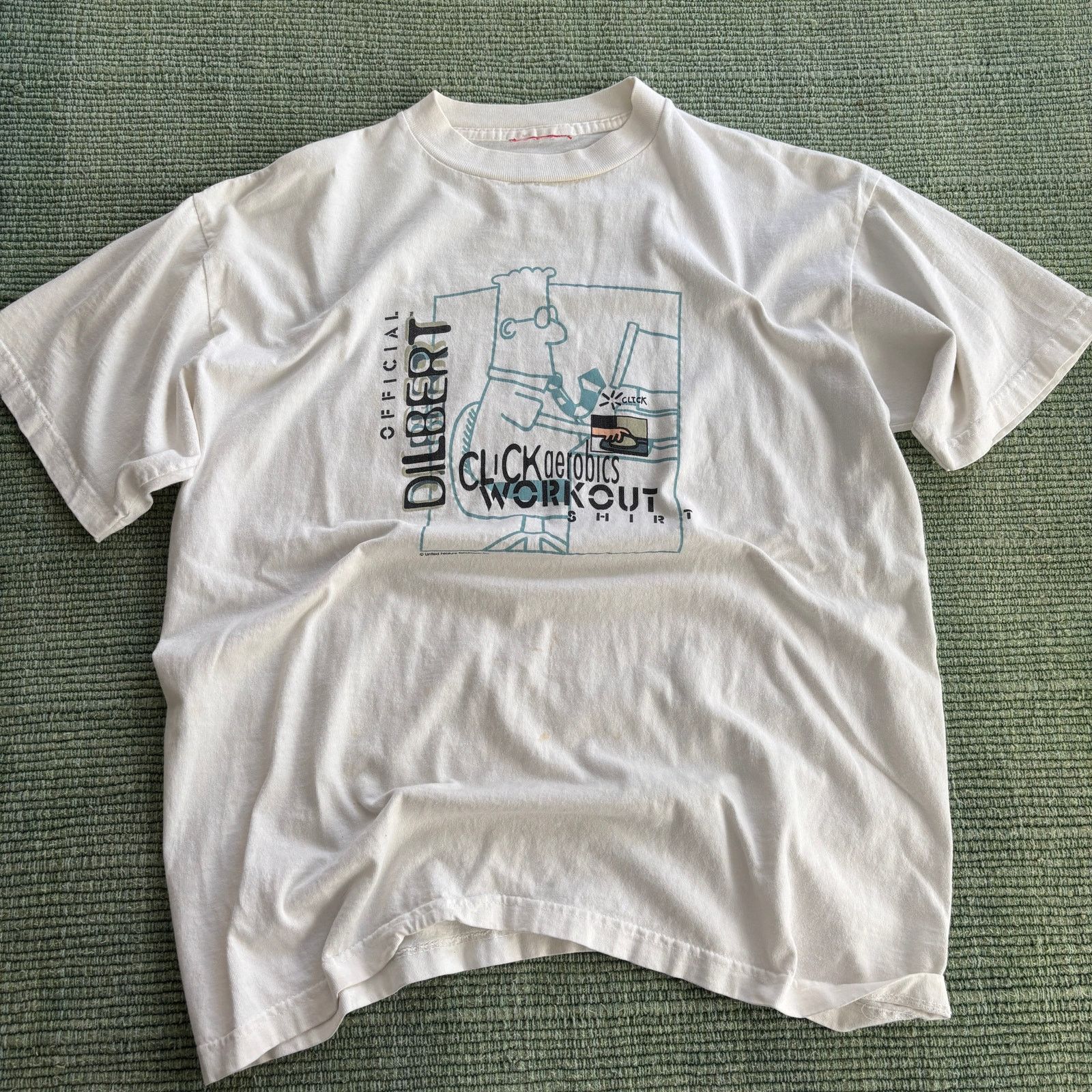 Vintage Vintage 90s Dilbert Cartoon Tee Shirt Office Humor Sz L Size US L / EU 52-54 / 3 - 1 Thumbnail