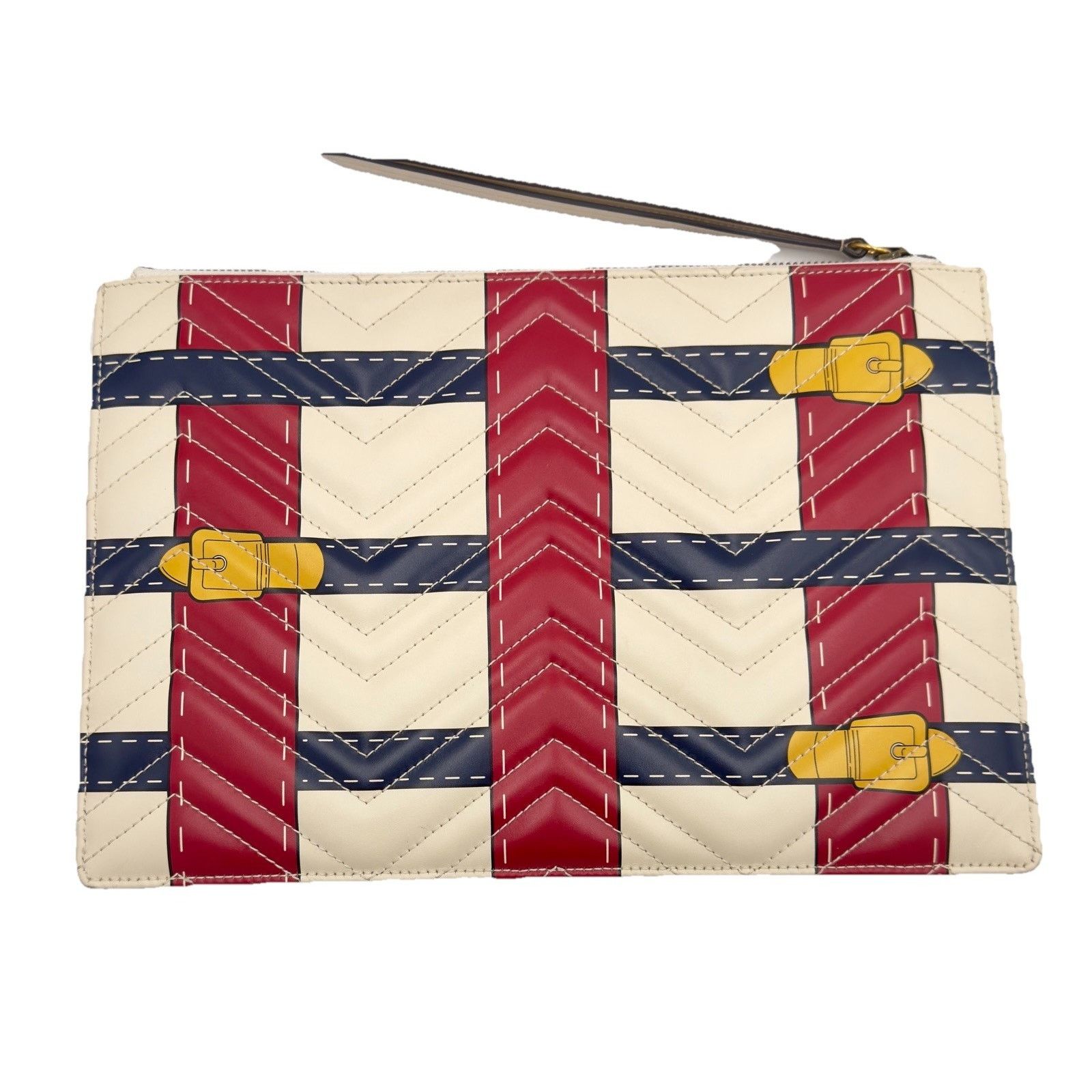 Gucci GG Marmont Matelasse Trompe L'oeil Quilted Leather Clutch Size ONE SIZE - 2 Thumbnail
