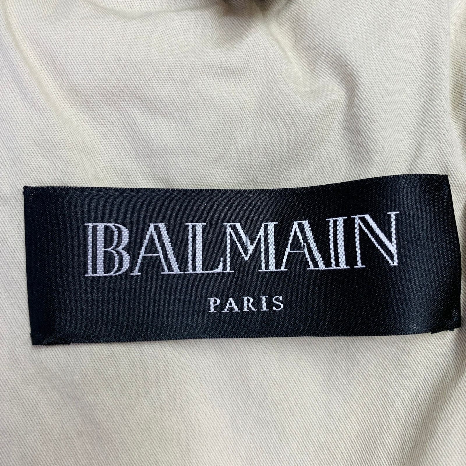 Balmain S Beige Calfskin Suede Hooded Asymmetrical Snaps Jacket Size US S / EU 44-46 / 1 - 9 Thumbnail