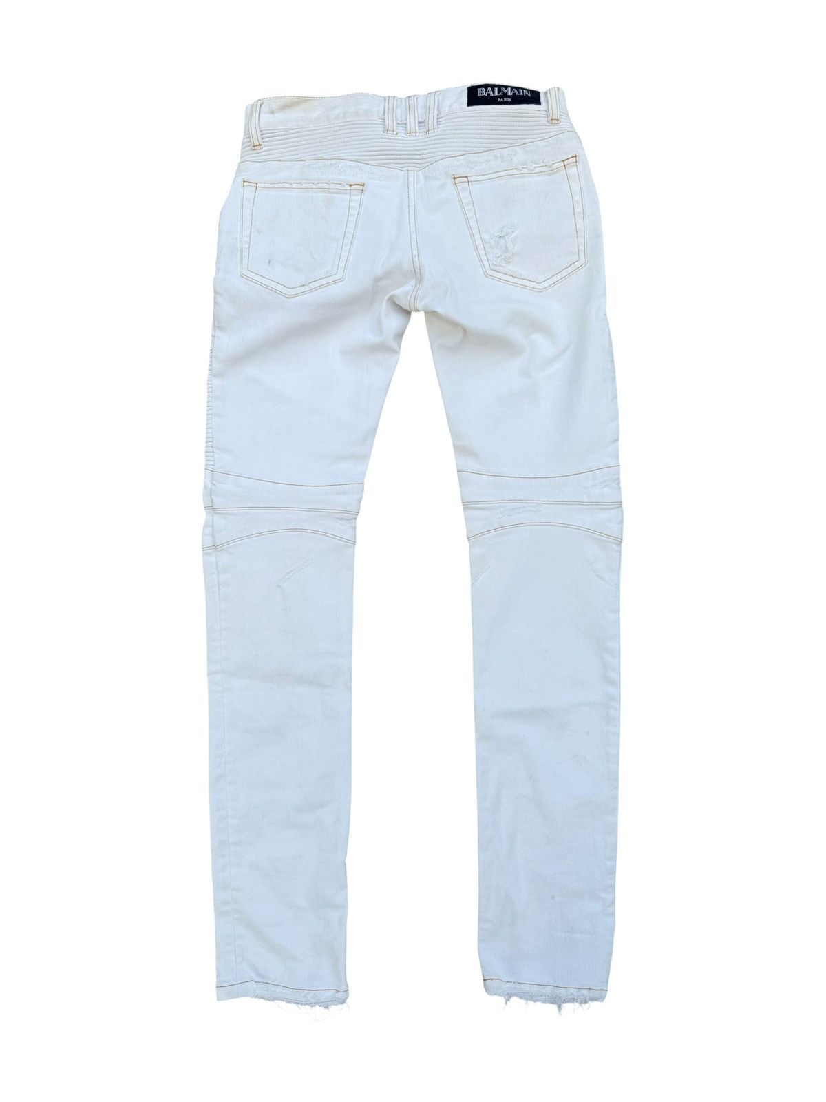 Balmain Balmain cream denim Size US 29 - 2 Thumbnail