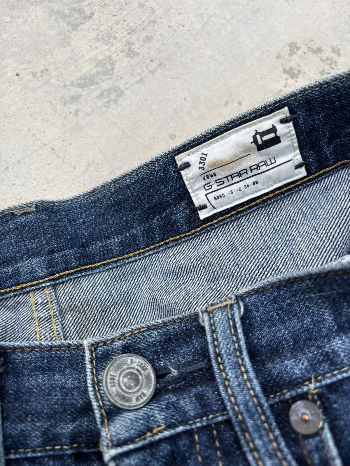 G-Star × Pharrell G-Star Raw Blue Washed Denim Jeans Size US 30 / EU 46 - 9 Thumbnail