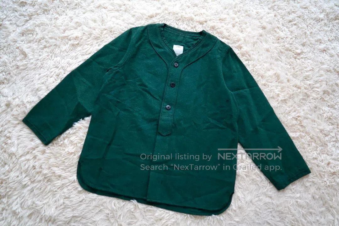 Visvim Green Long Sleeve Buttoned Shirt. Size US S / EU 44-46 / 1 - 1 Thumbnail