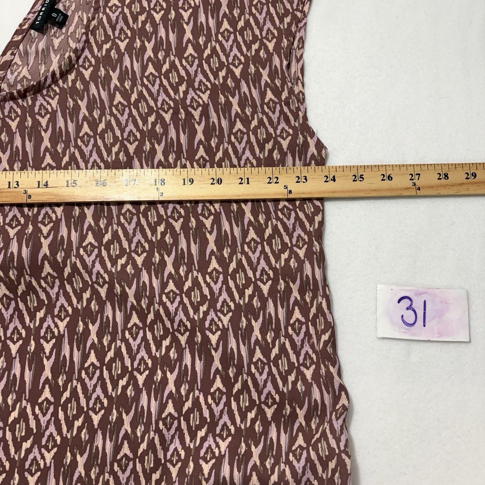 Other Torrid 0 Large Georgette Strappy Split Back Blouse Pink Top Size L / US 10 / IT 46 - 8 Thumbnail
