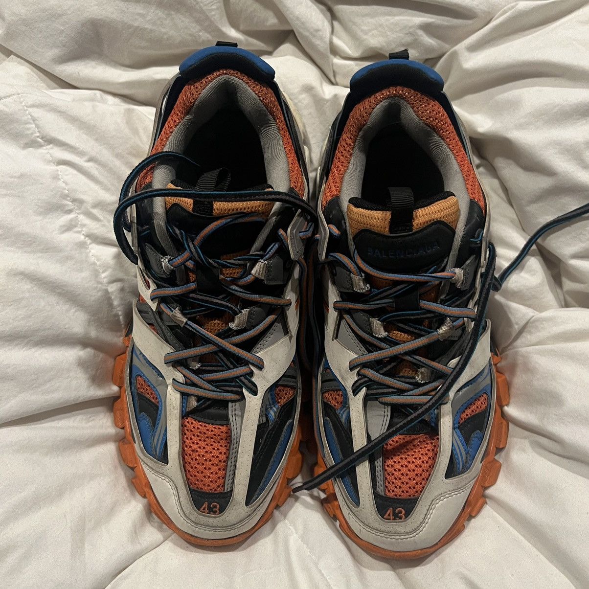 Balenciaga Balenciaga Orange Blue White Track Sneakers Size US 10 / EU 43 - 3 Thumbnail