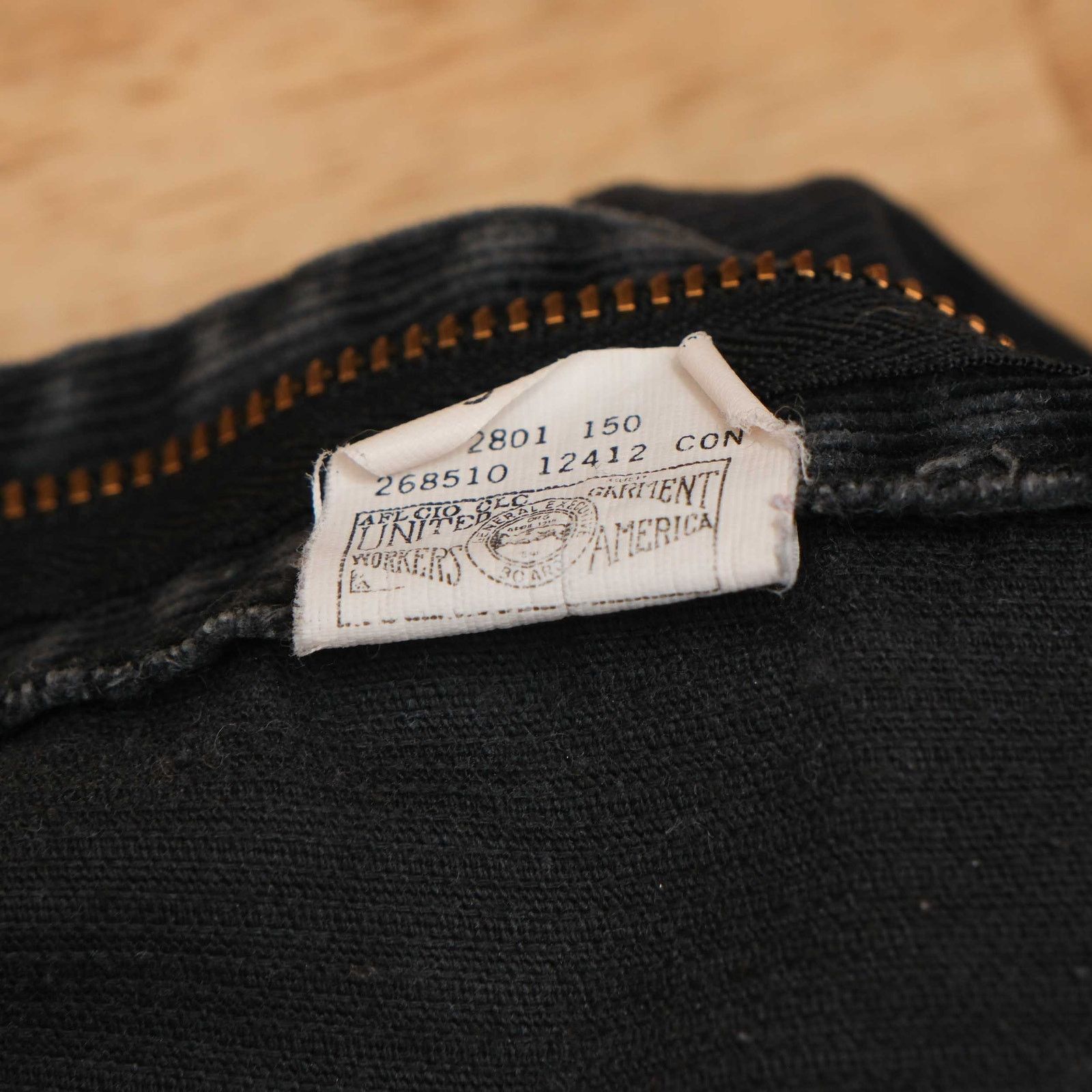 Lee VTG Black Made in USA Lee Corduroy Pants 36x32 (Fits 33x31) Size US 33 - 10 Thumbnail