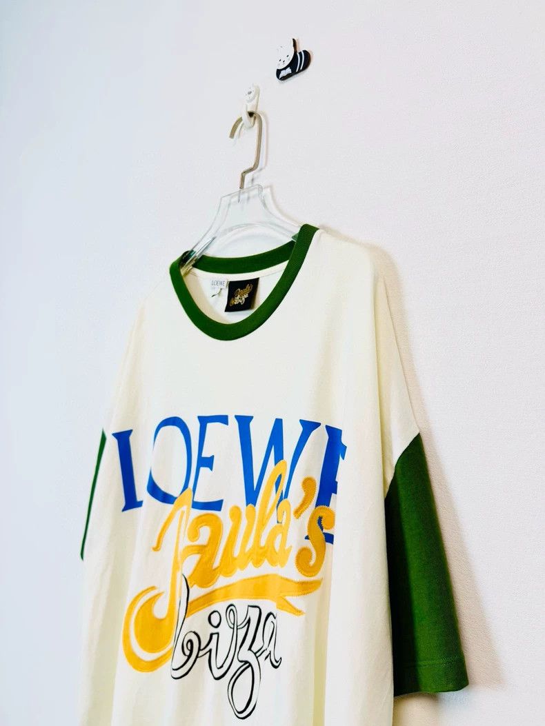 Loewe LOEWE Colorful embroidered letter logo short sleeve T-shir Size M / US 6-8 / IT 42-44 - 3 Thumbnail